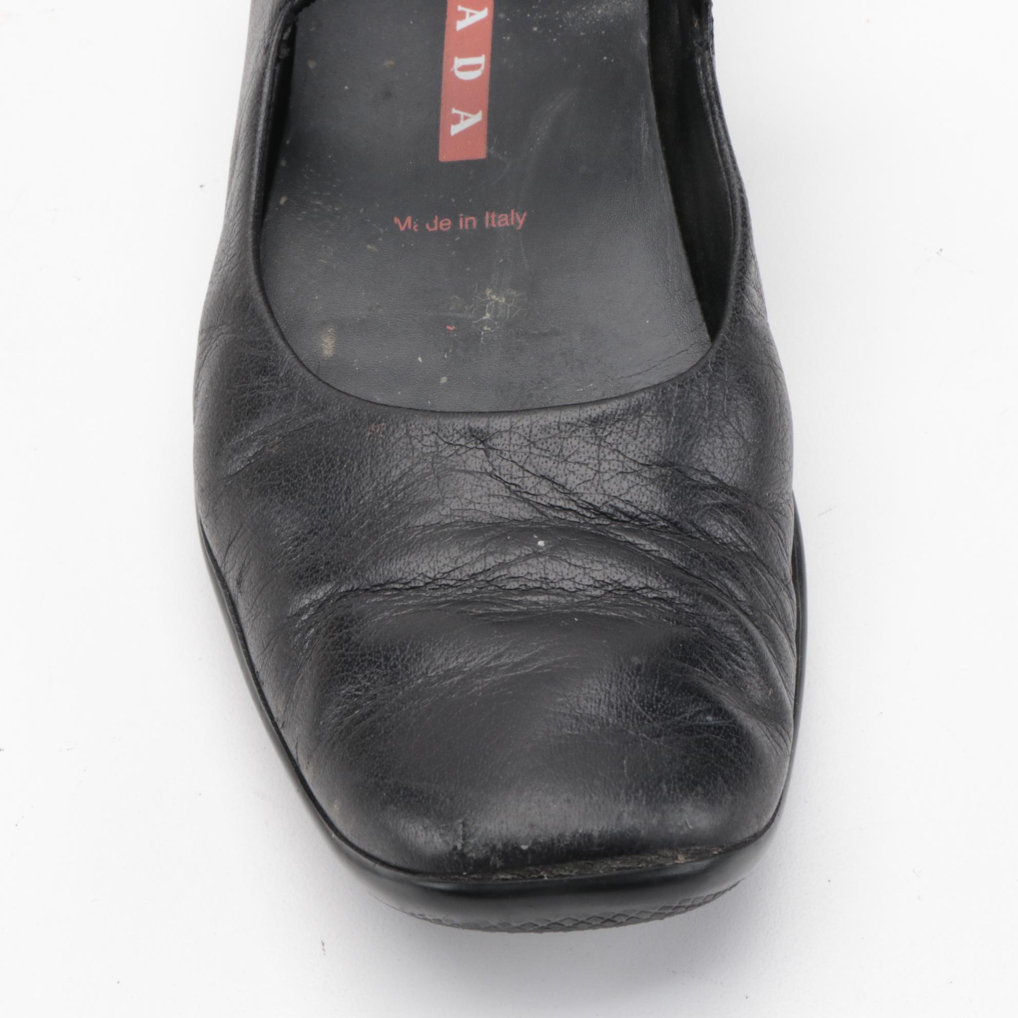 Prada Mary Janes,  Stuart Weitzman Patent Flats and Bruno Magli Pumps