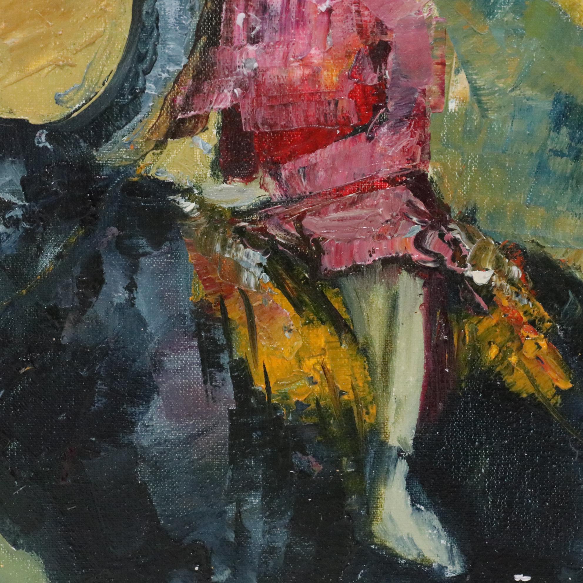 Garncarek Aleksander Oil Painting "Na Byka (On the Bull)"