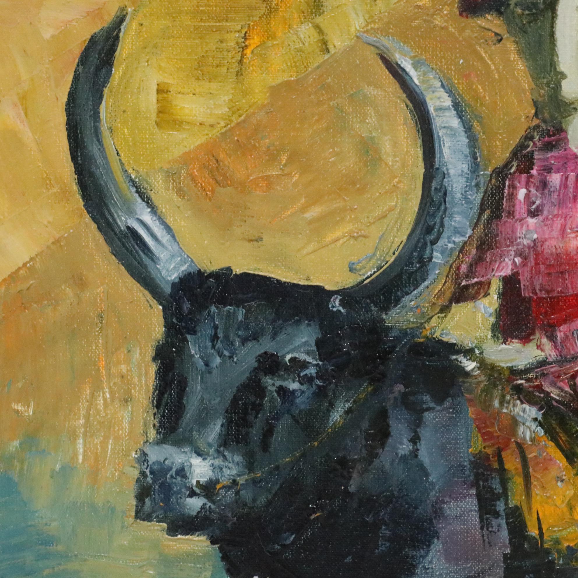 Garncarek Aleksander Oil Painting "Na Byka (On the Bull)"