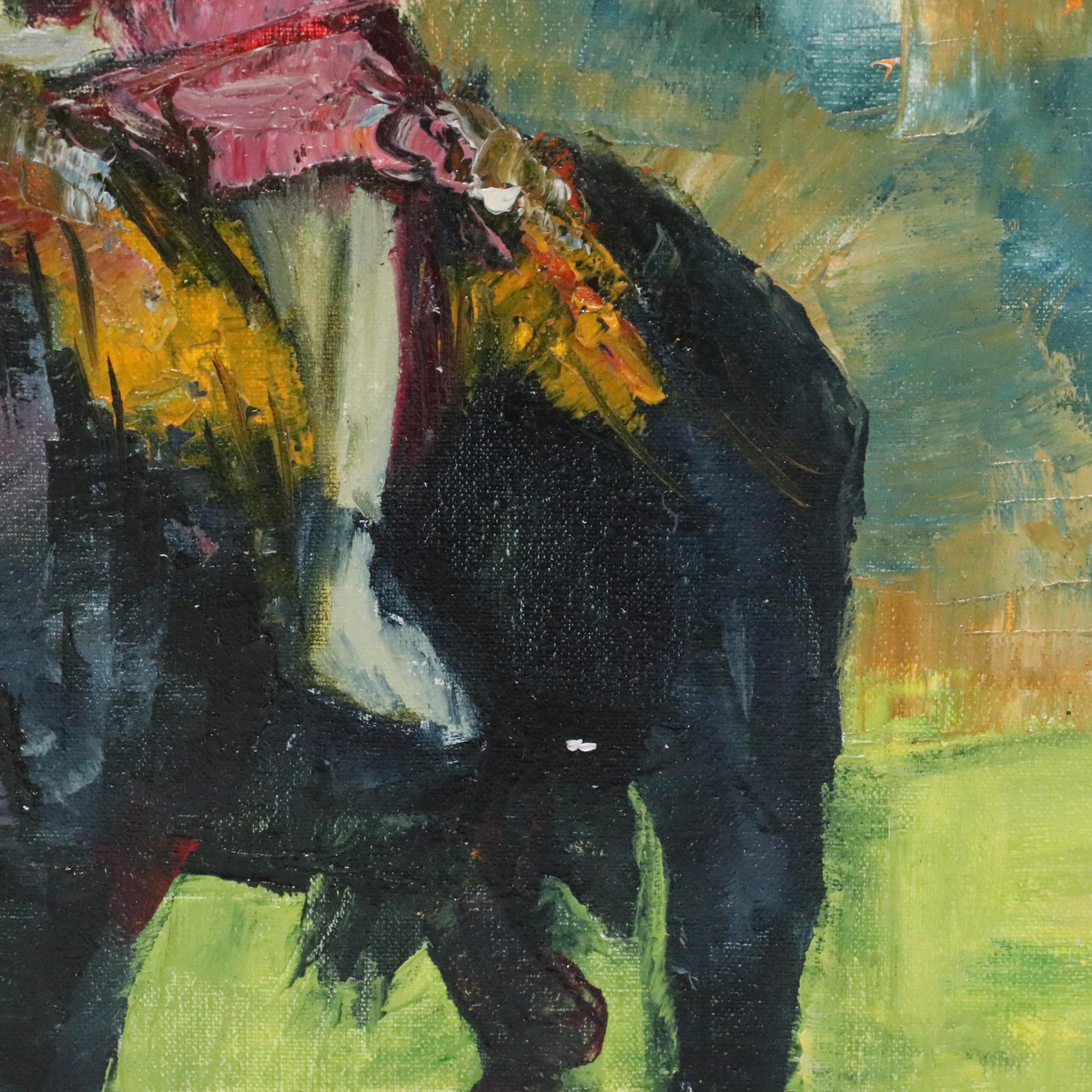 Garncarek Aleksander Oil Painting "Na Byka (On the Bull)"