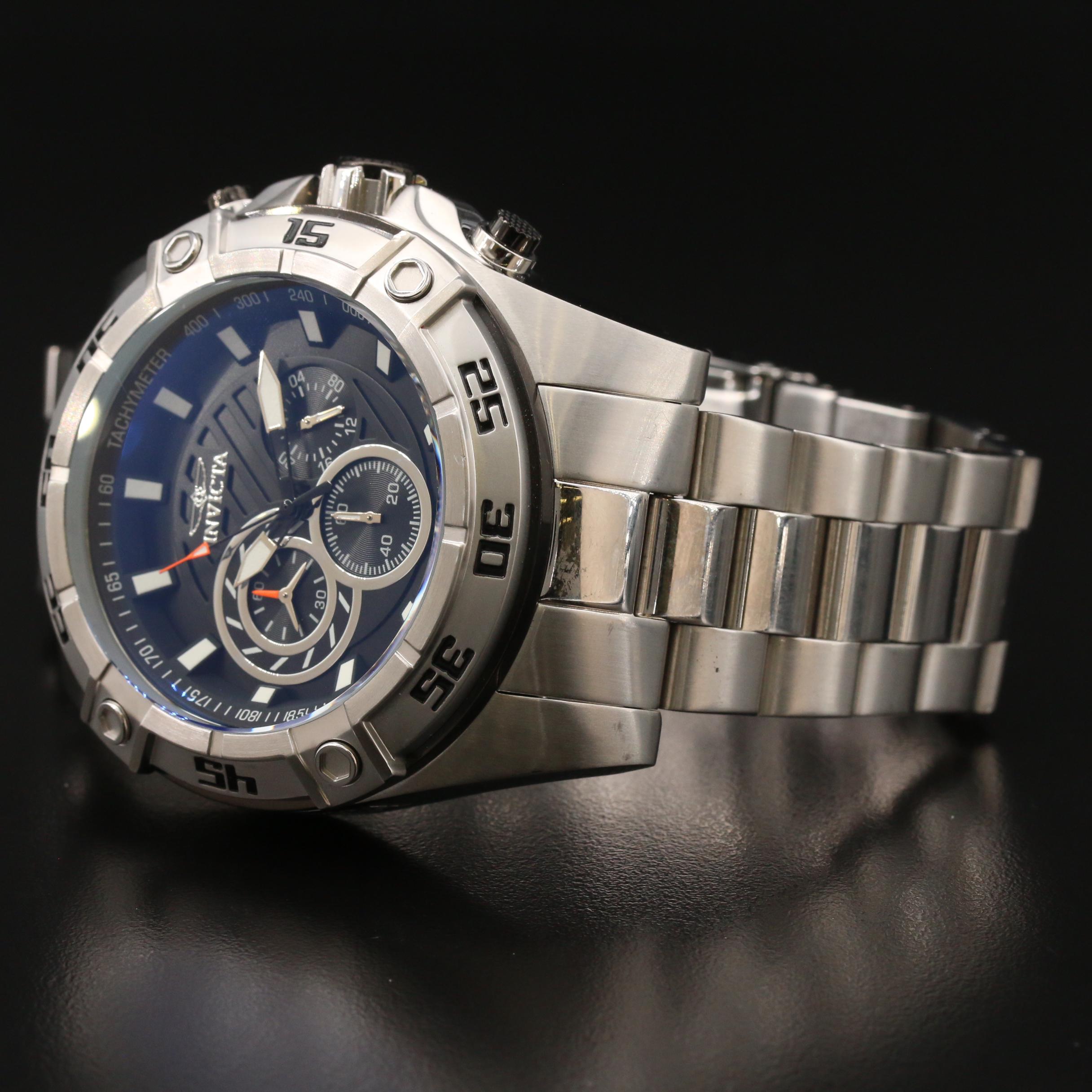 Invicta Speedway Stainless Steel  Quartz Watch