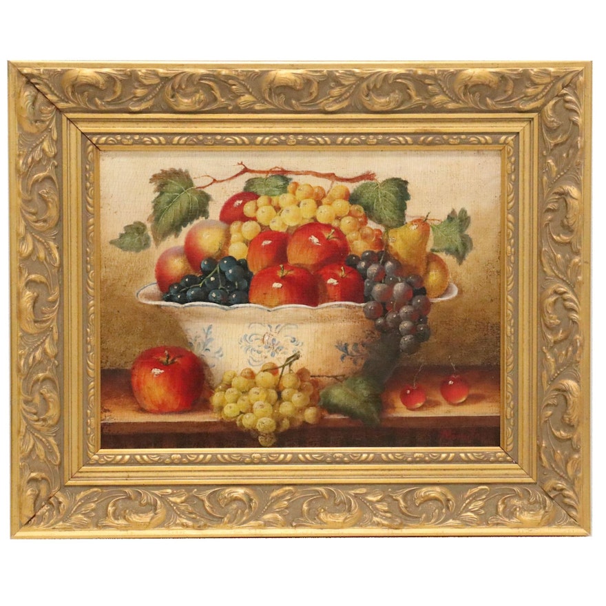 Fruit Still Life Oil Painting, 21st Century