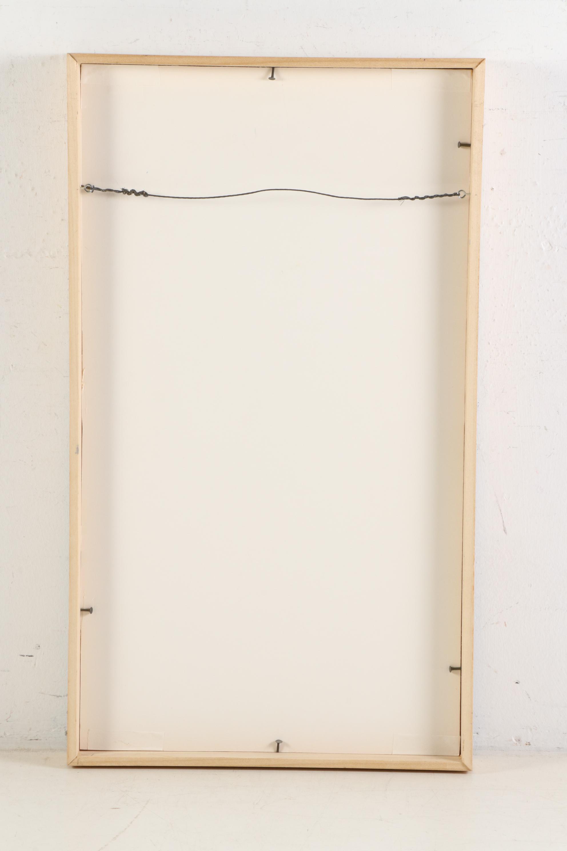 Kurt Lightner Mixed Media Collage from "Renmnants Map" Series, 2000