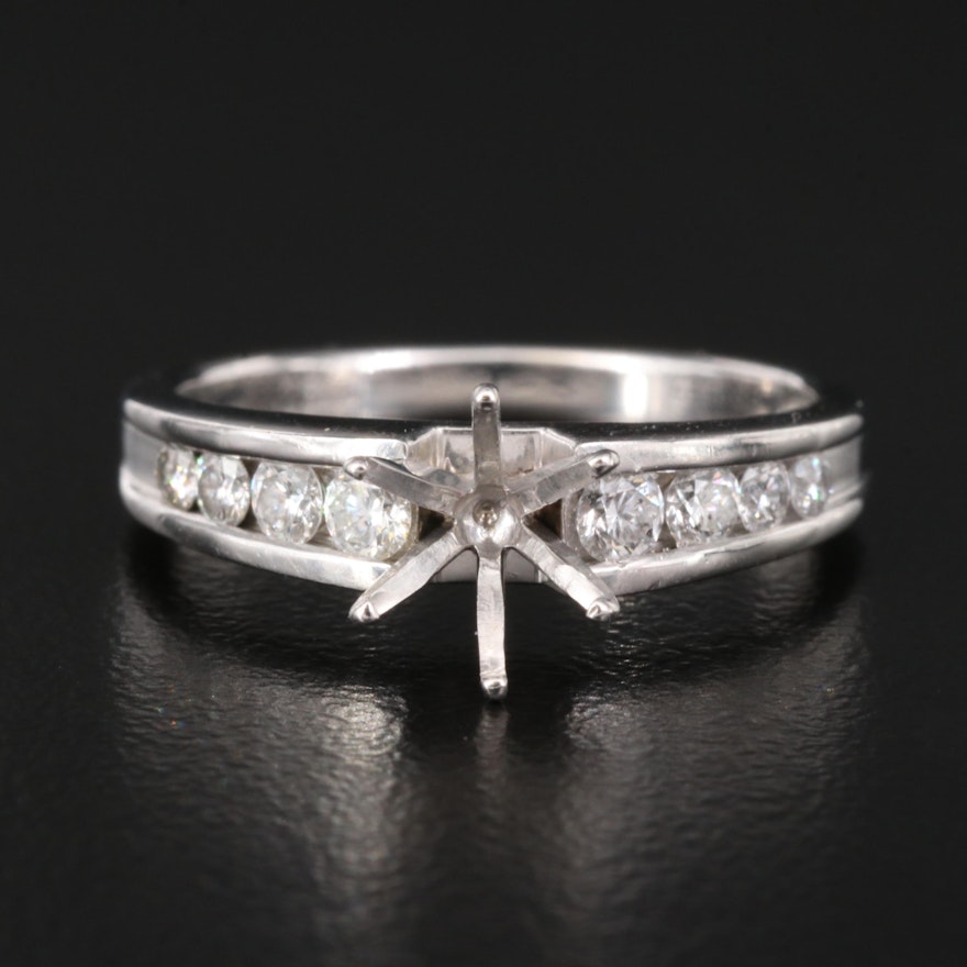 Gabriel & Co 14K Diamond Semi-Mount Ring
