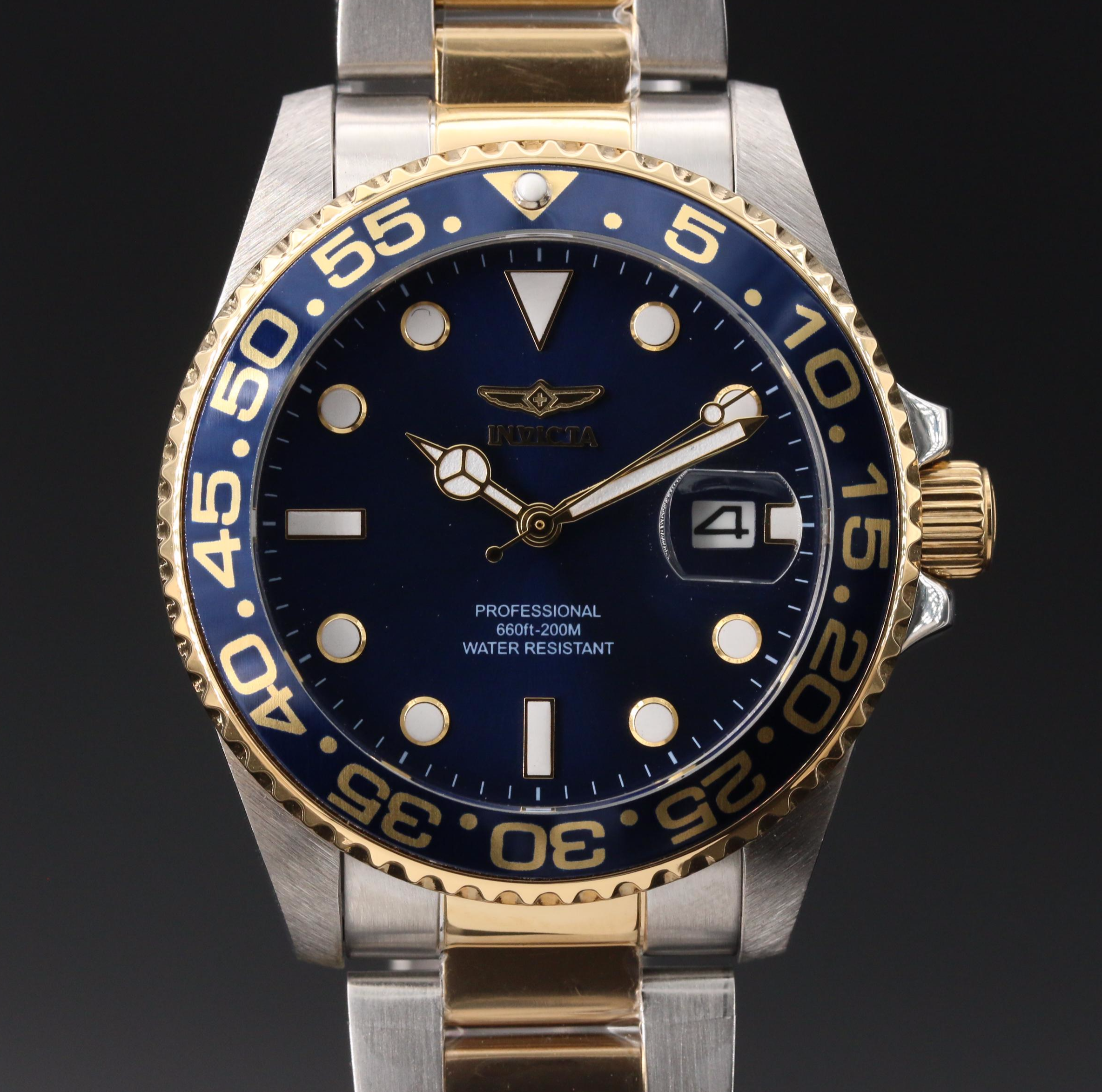 Invicta "Pro Diver" Two-Tone Stainless Steel Quartz Watch