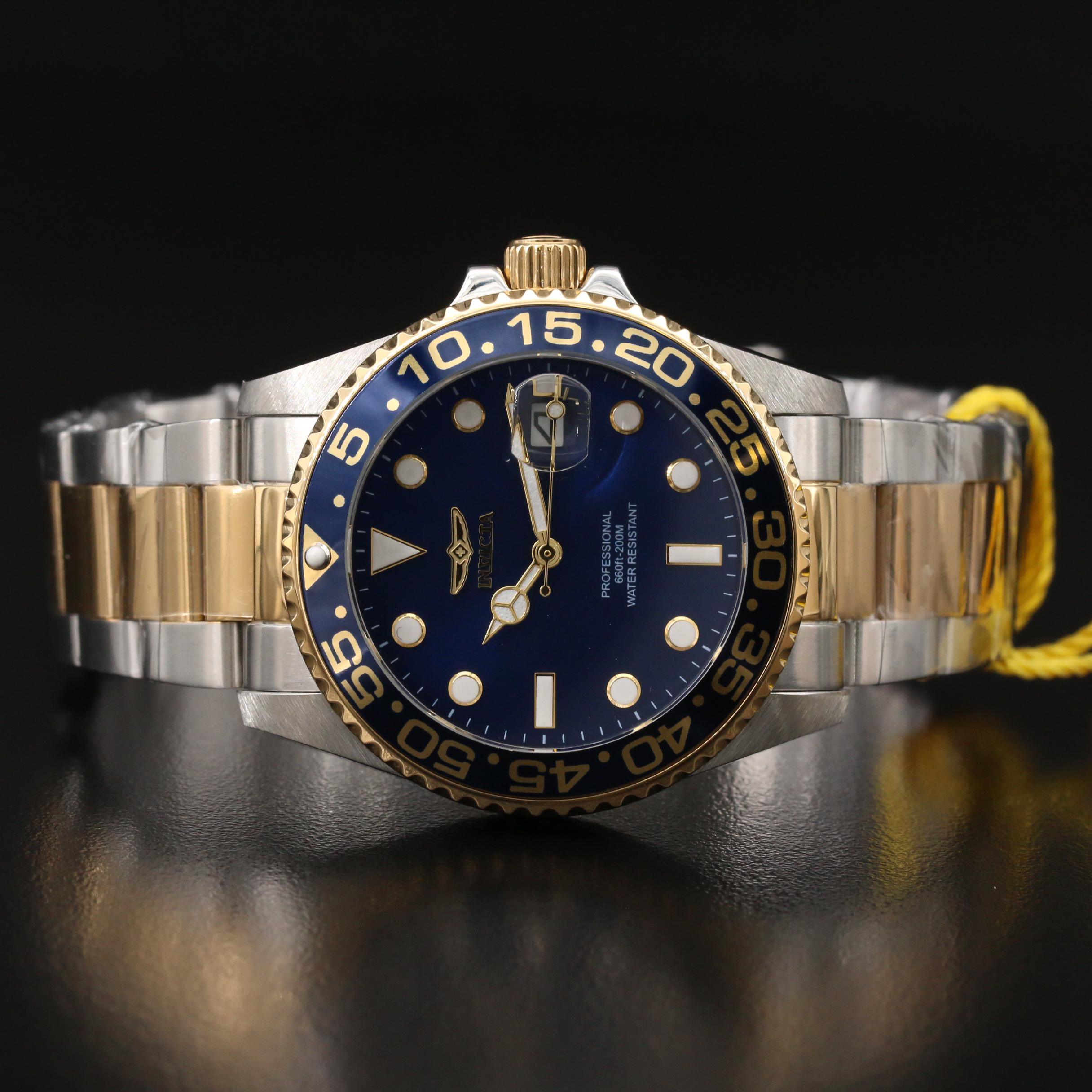 Invicta "Pro Diver" Two-Tone Stainless Steel Quartz Watch