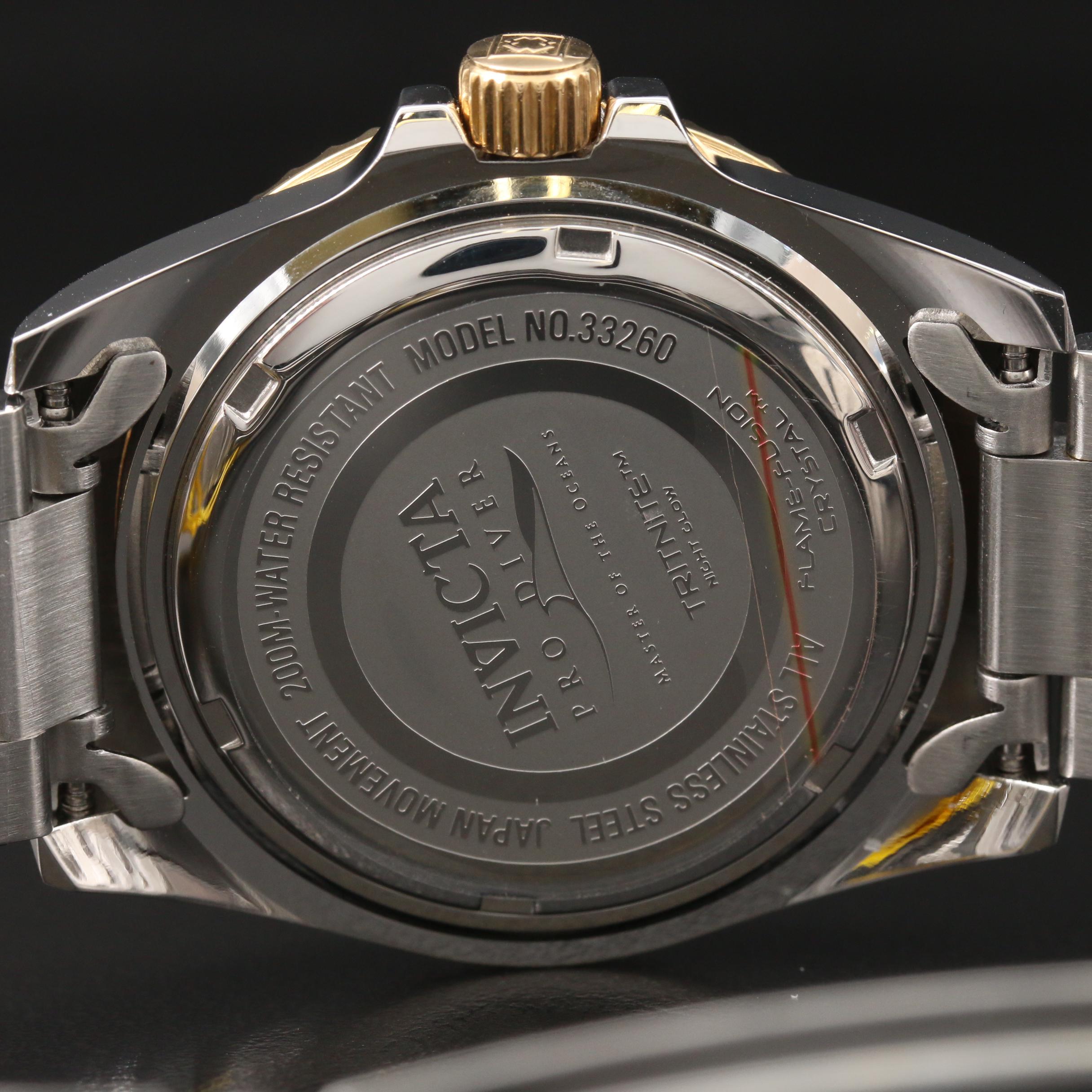 Invicta "Pro Diver" Two-Tone Stainless Steel Quartz Watch