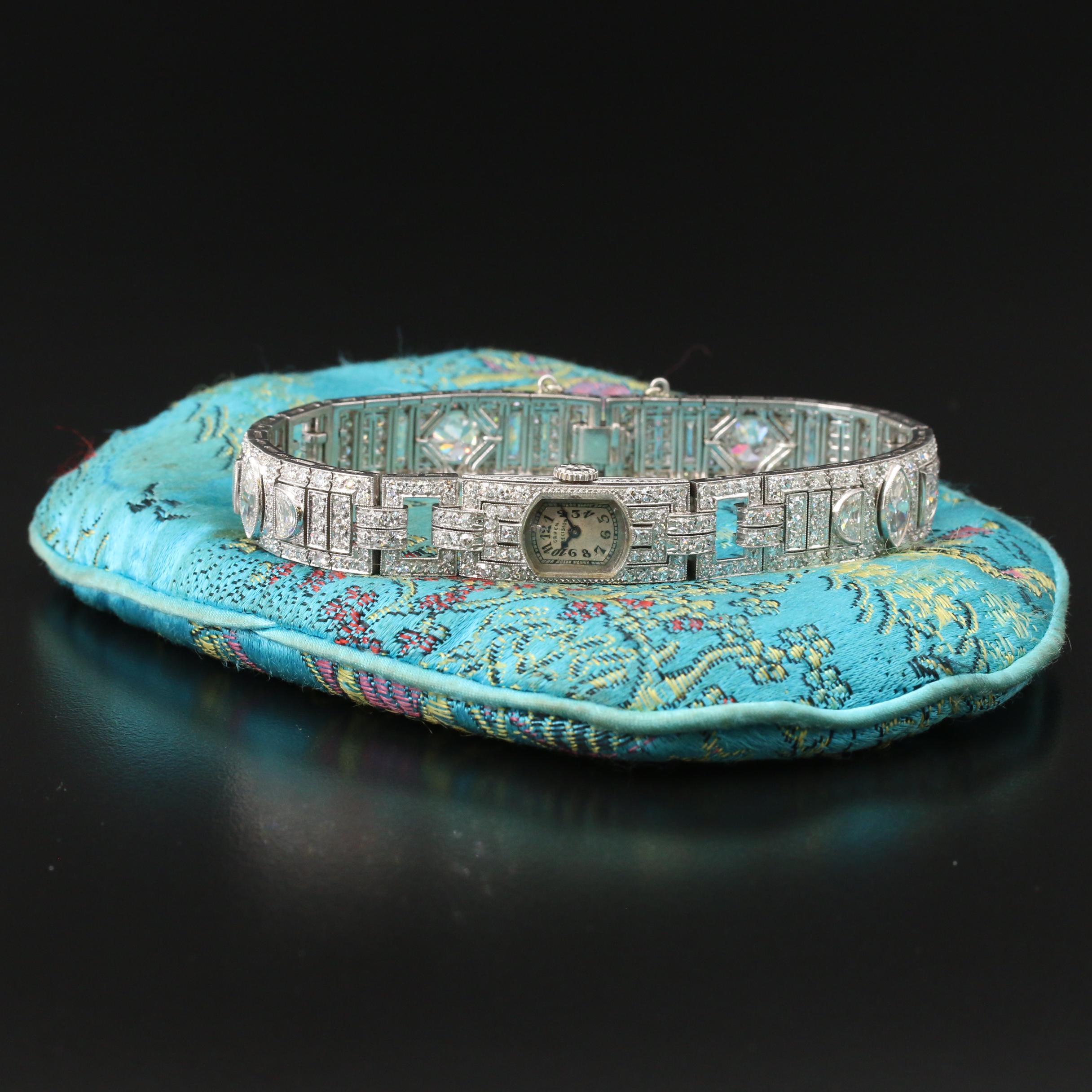 Co Founder Fred Gruen's Gifted 13.73 CTW Diamond Timepiece To His Wife Matilda