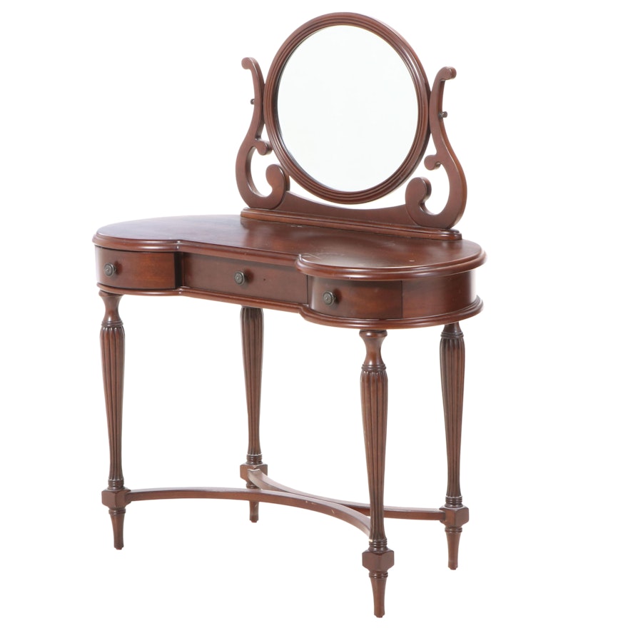 The Bombay Company Federal Style Mahogany-Stained Vanity Table