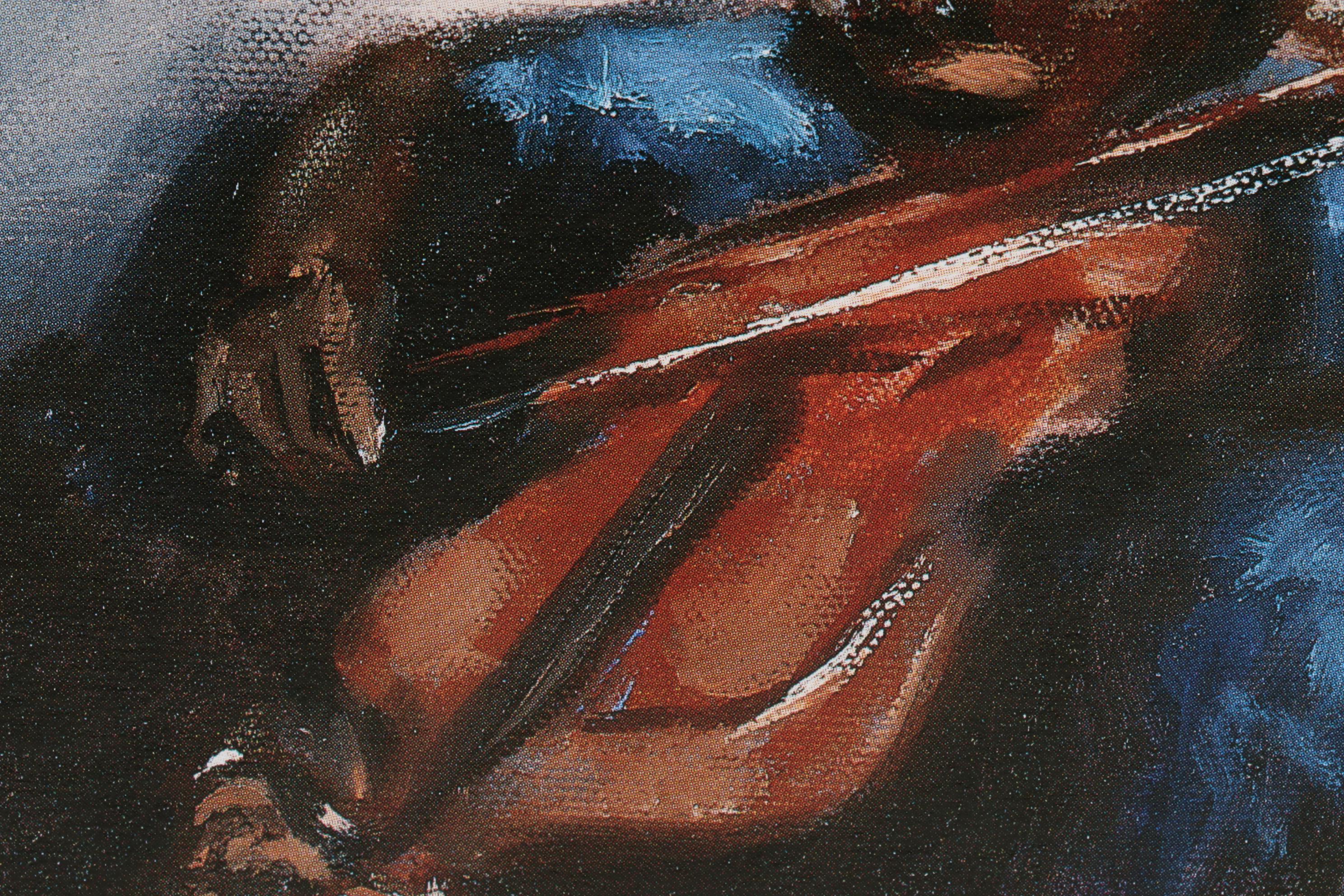 T. Ellis Offset Lithograph "The Little Violinist," 21st Century