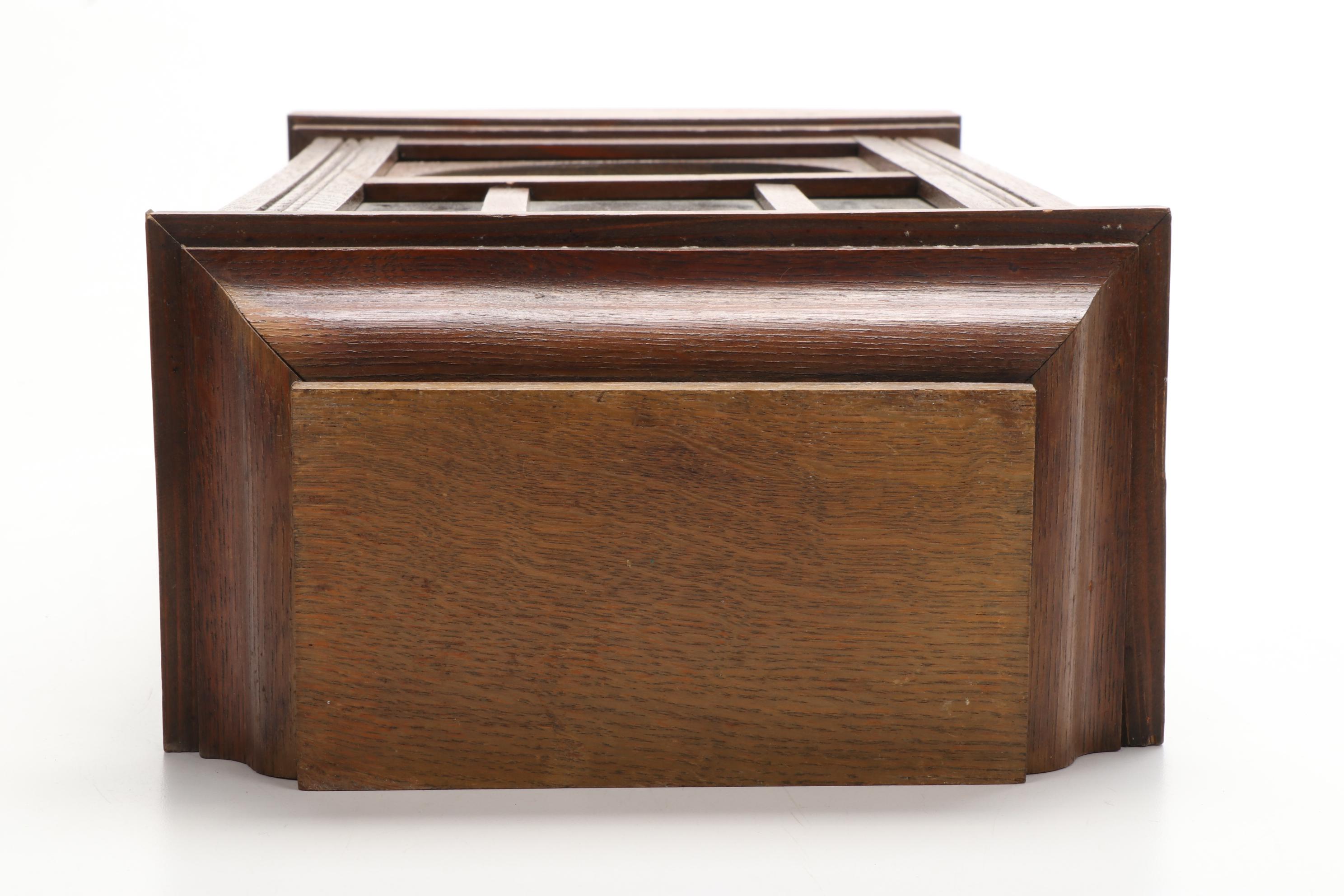 Arts and Crafts Style Junghans Regulator Oak Wall Clock, Early 20th Century