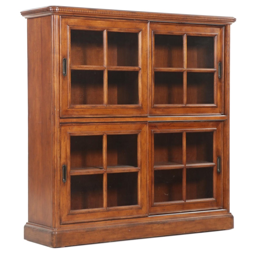 Sligh "Ellis" Collection Glass Front Bookcase, Late 20th Century