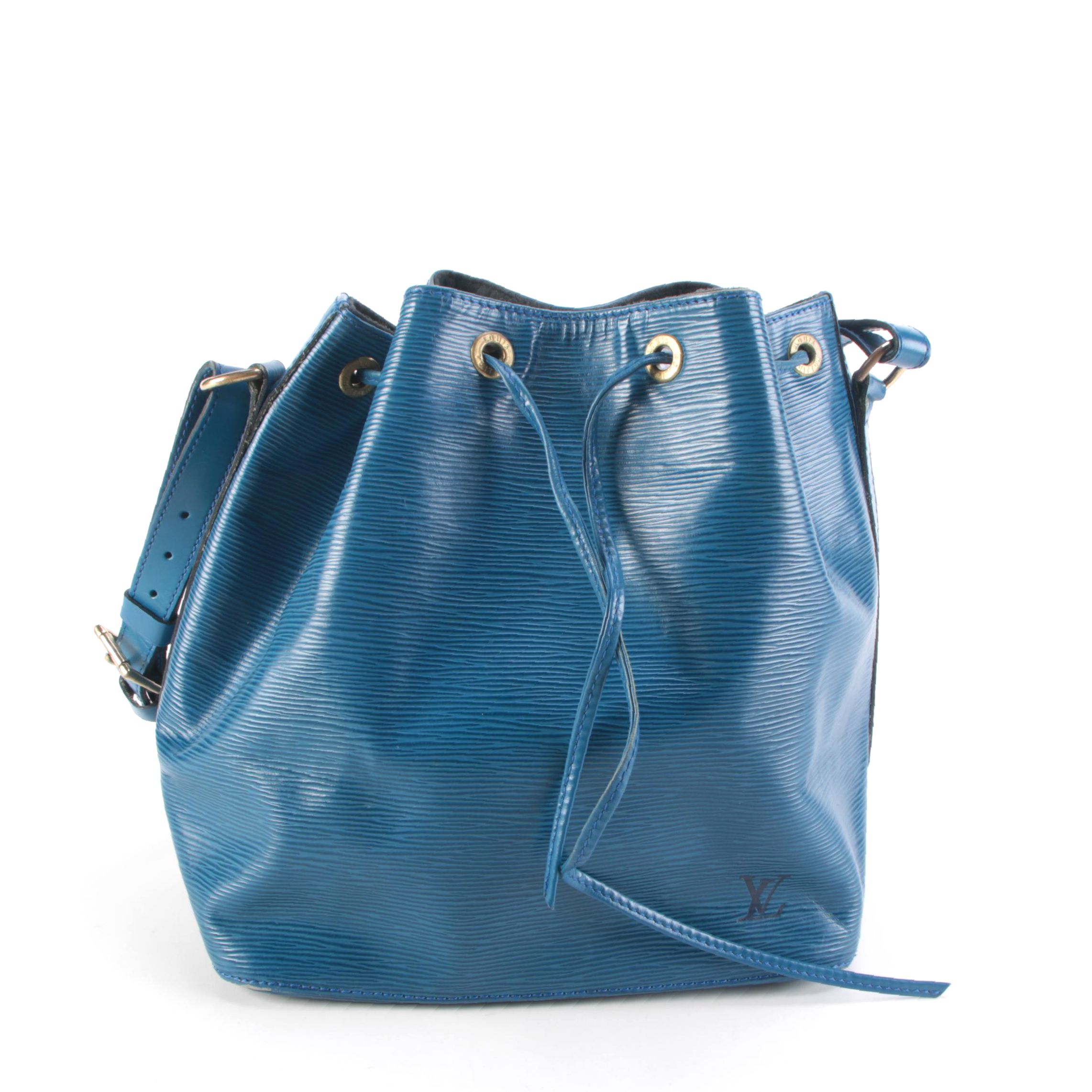 Louis Vuitton Noé Bucket Bag in Toledo Blue Epi and Smooth Leather