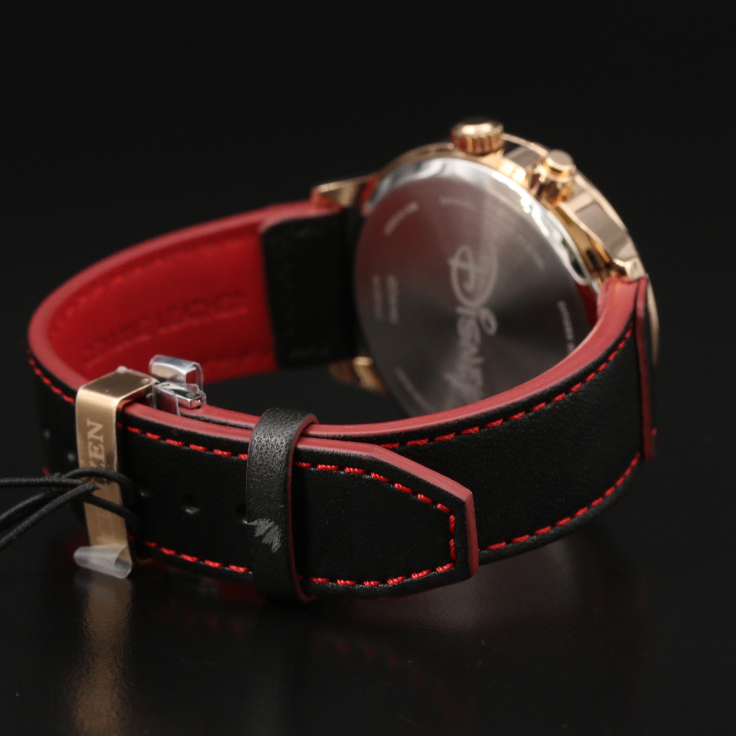 Citizen Eco-Drive Mickey Mouse Triple Calendar Gold Tone Watch