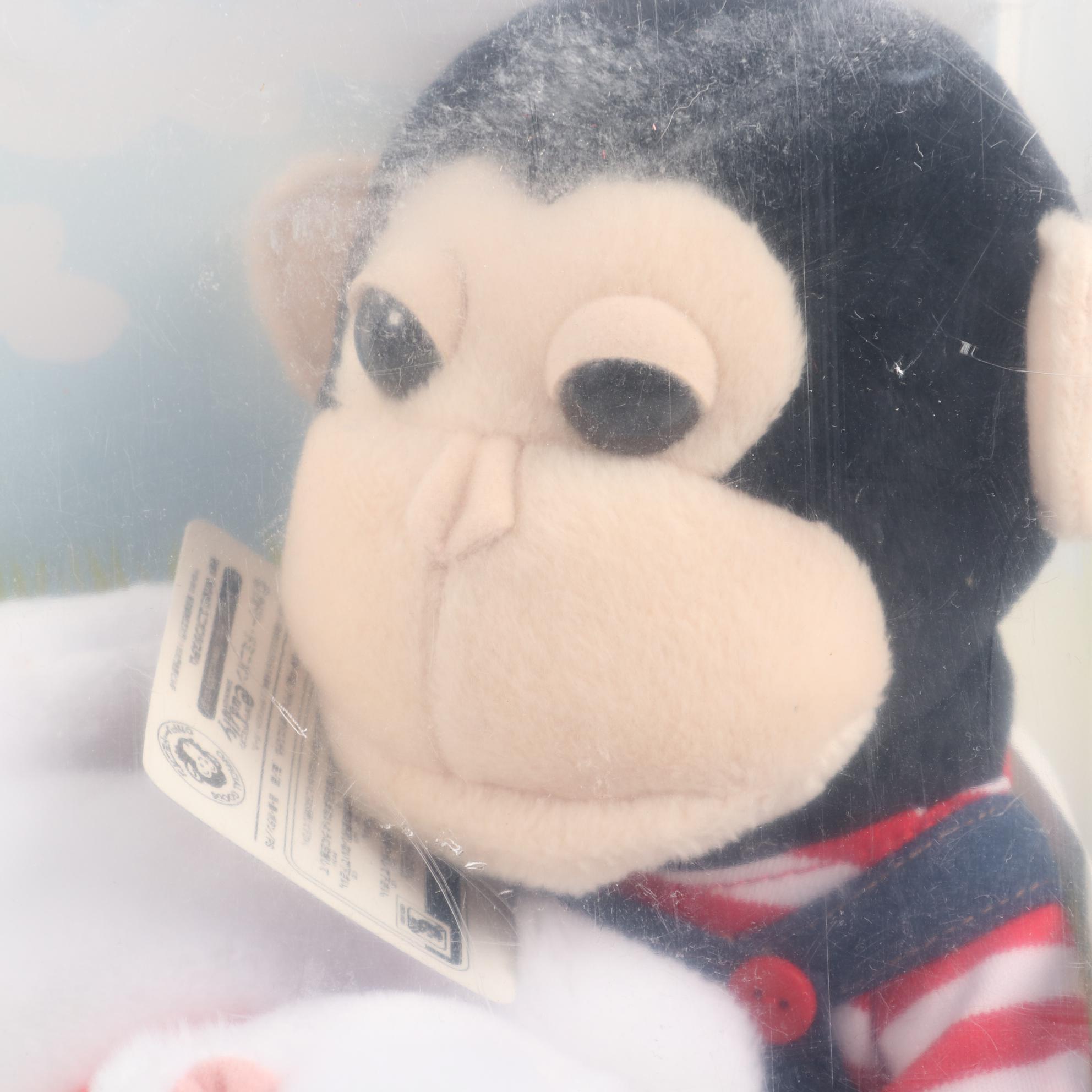 Pan-Kun and James Stuffed Animals with World Globe and Stacking Games