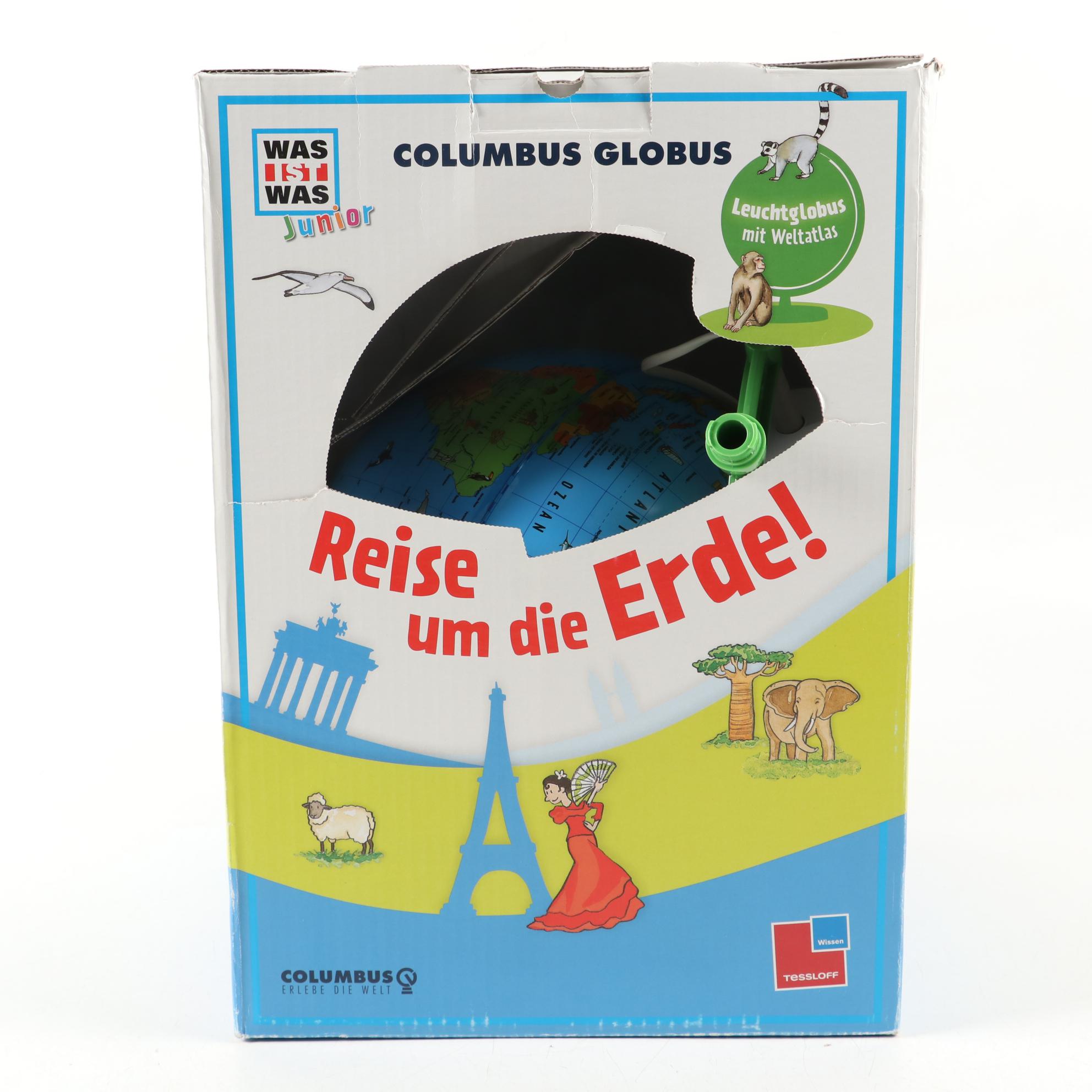 Pan-Kun and James Stuffed Animals with World Globe and Stacking Games