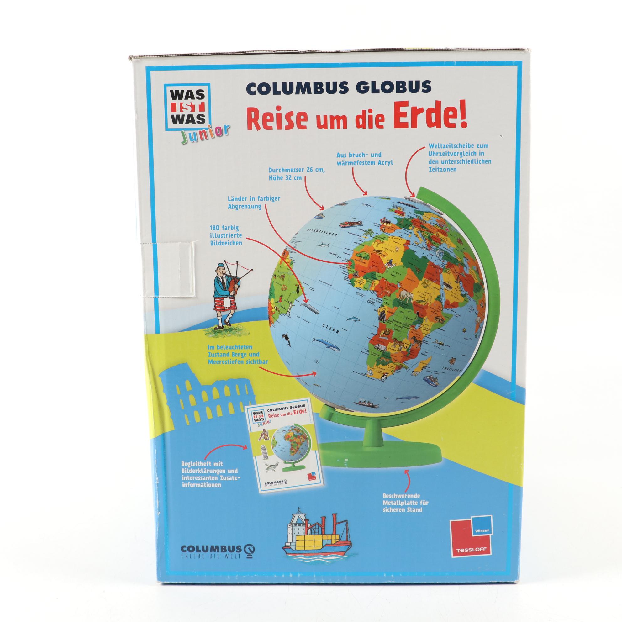 Pan-Kun and James Stuffed Animals with World Globe and Stacking Games