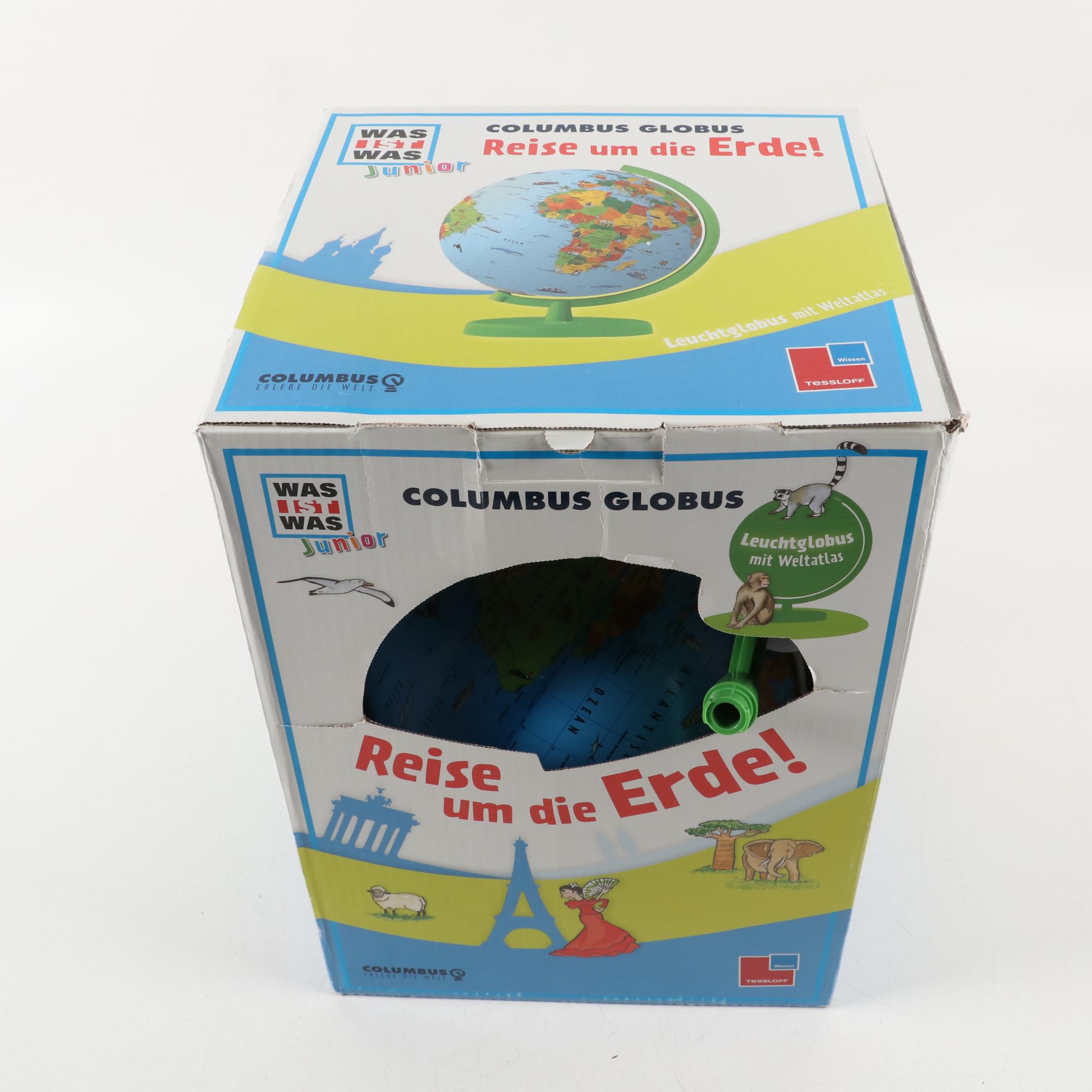 Pan-Kun and James Stuffed Animals with World Globe and Stacking Games