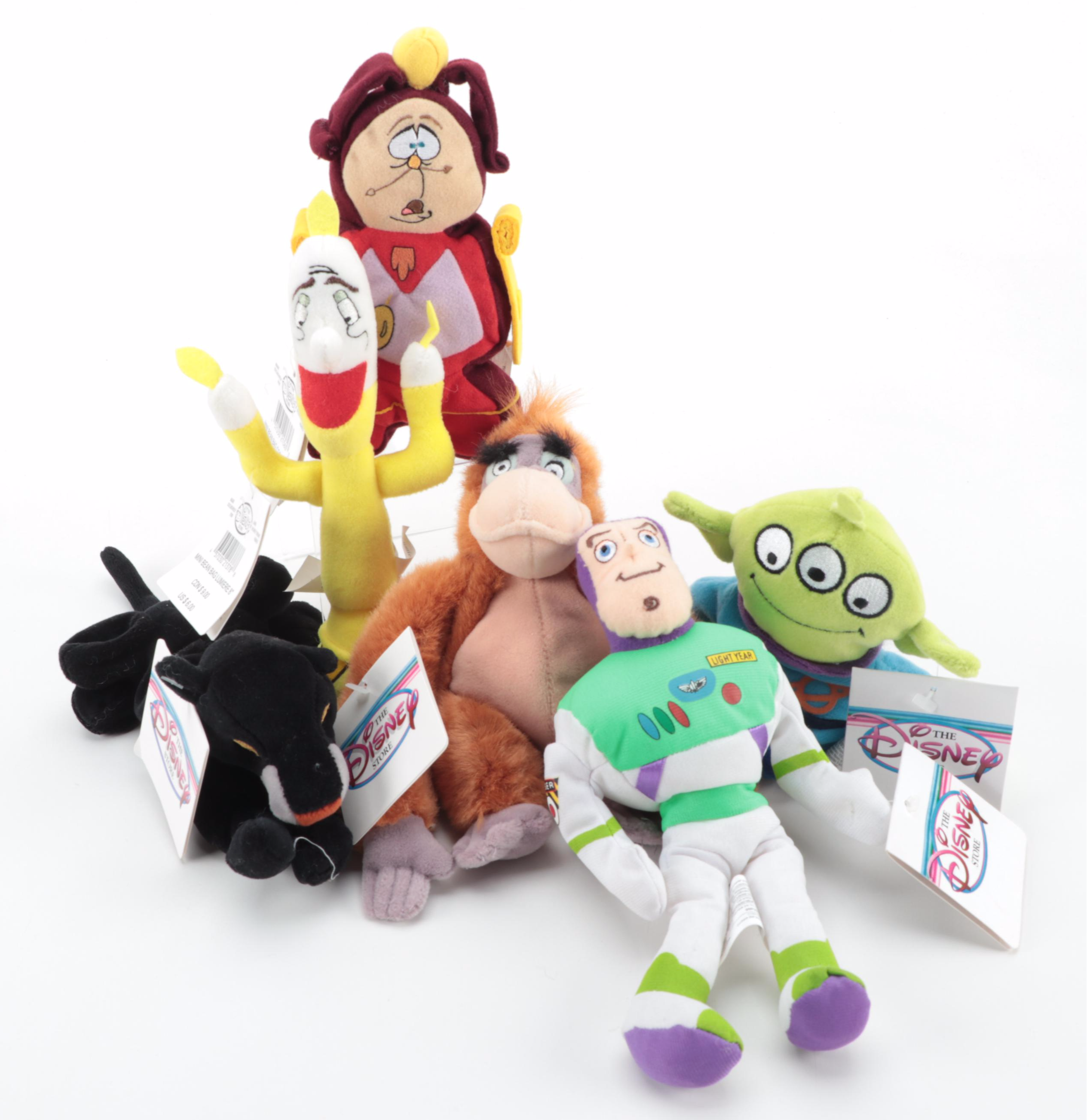 Walt Disney Plush Characters Including  "Hercules", "Aladdin" and More