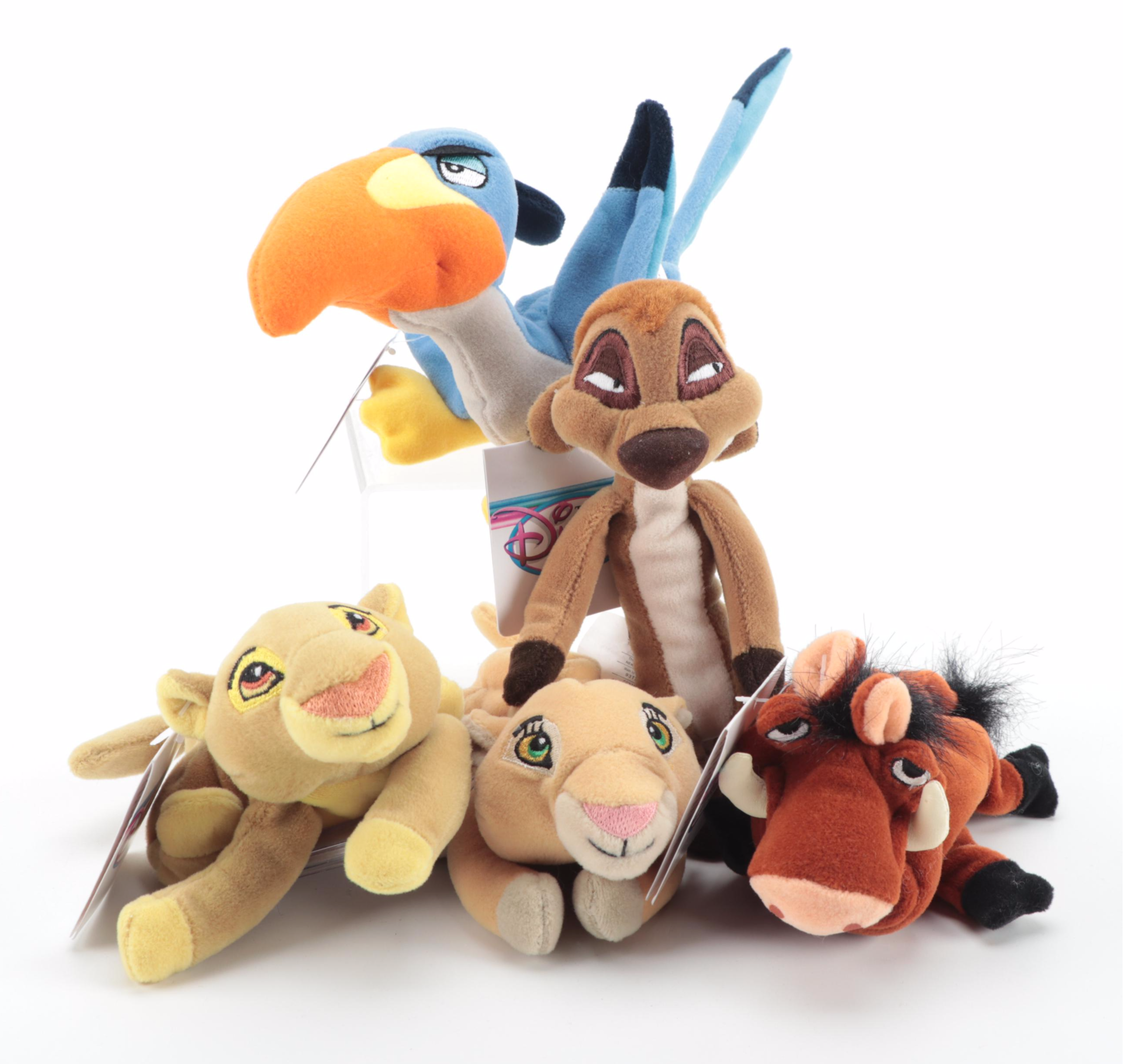 Walt Disney Plush Characters Including  "Hercules", "Aladdin" and More