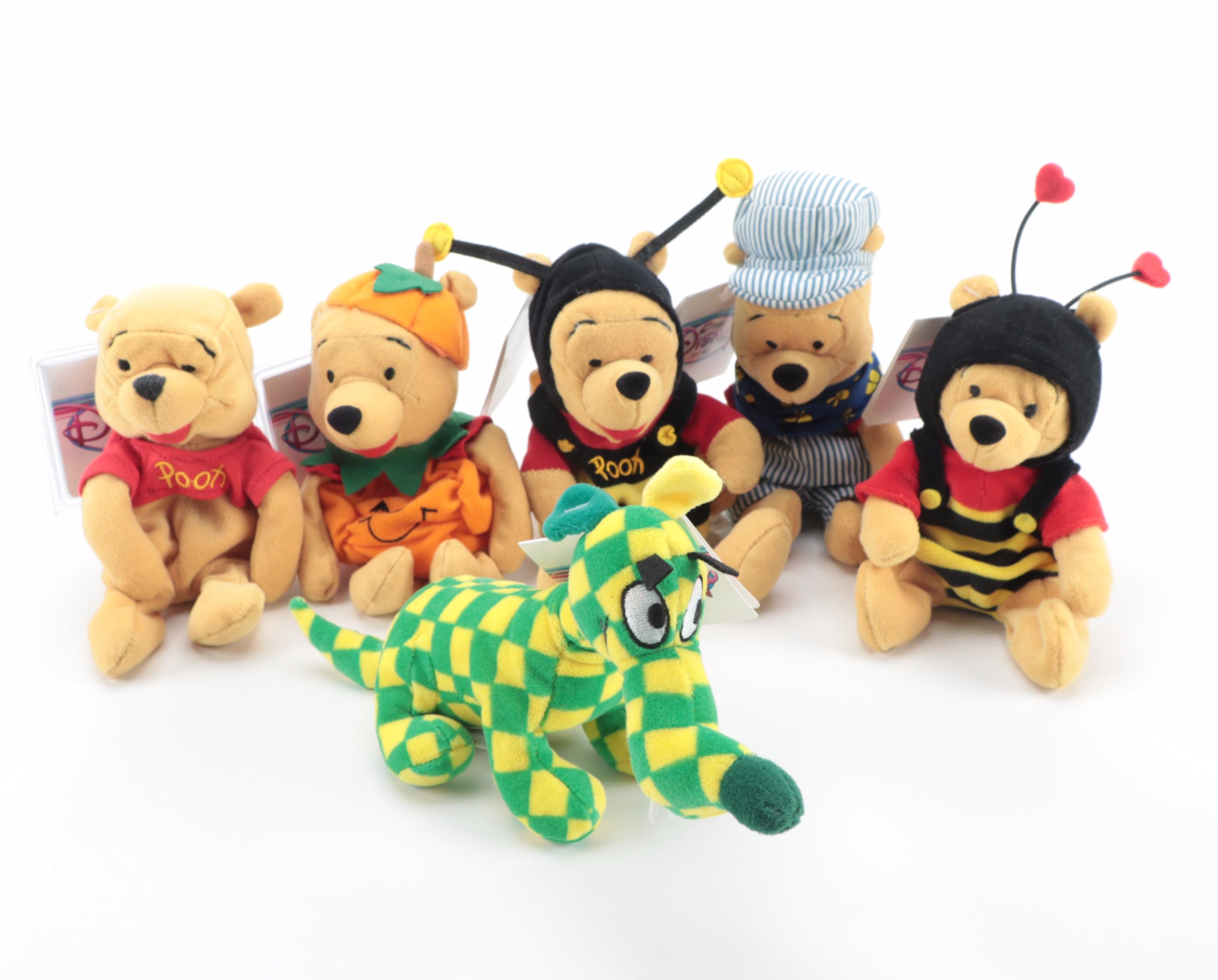 Walt Disney Plush Characters Including "The Lion King" and "Mulan"