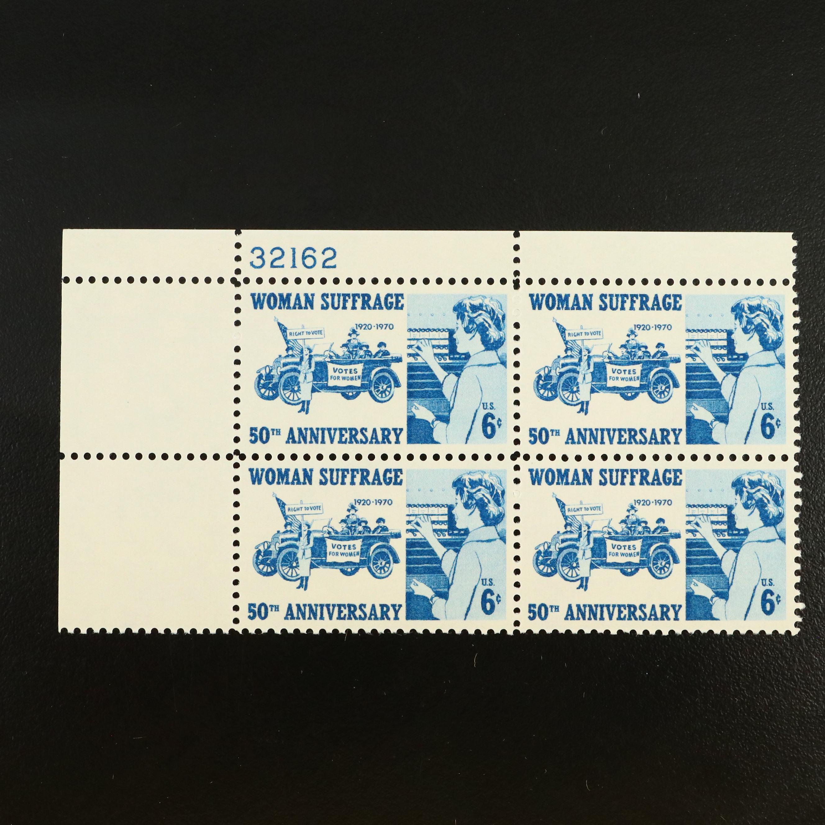 Large Collection of Mint Plate Strip and Plate Block Stamps, 1970s & 1980s