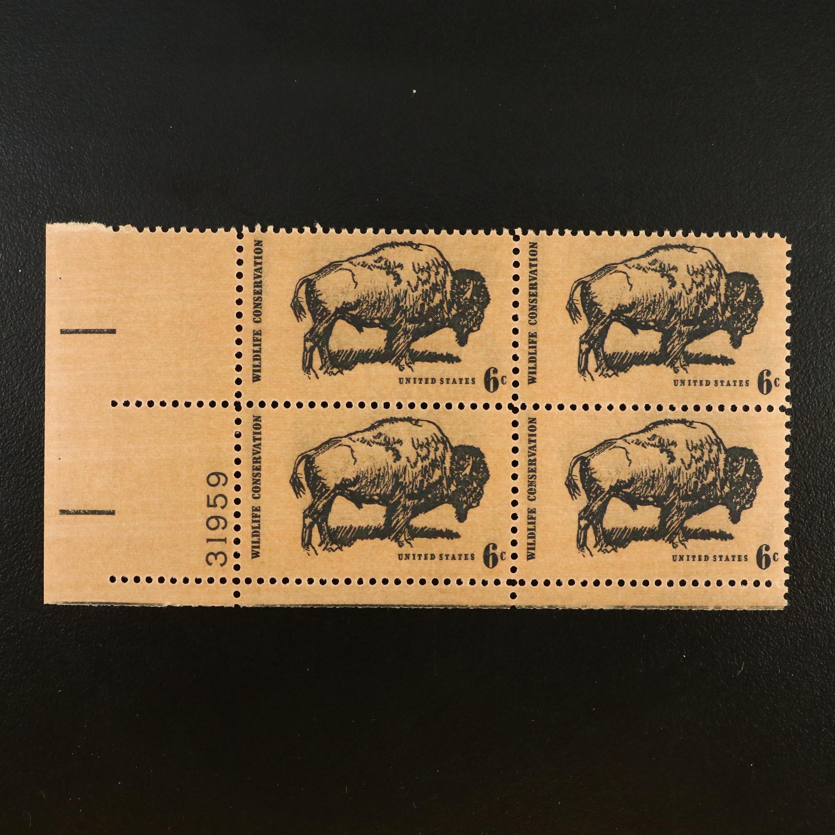 Large Collection of Mint Plate Strip and Plate Block Stamps, 1970s & 1980s