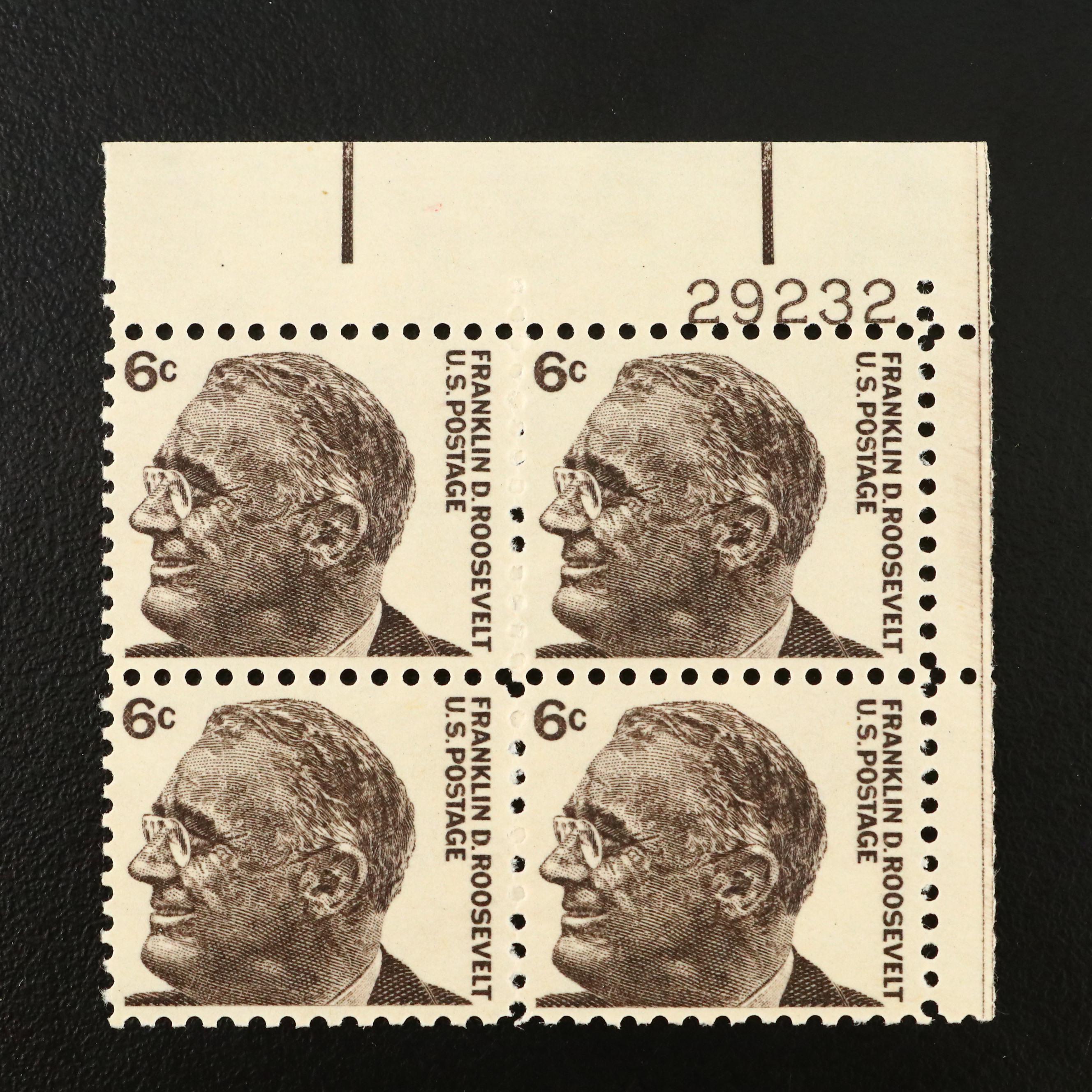 Large Collection of Mint Plate Strip and Plate Block Stamps, 1970s & 1980s