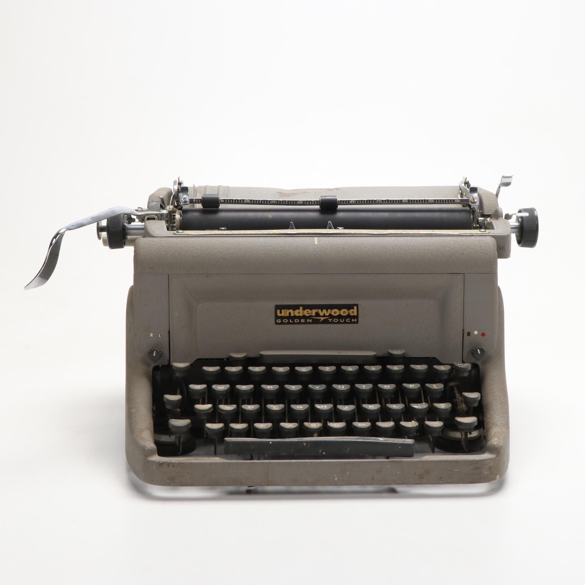 Underwood Golden Touch Typewriter, Vintage