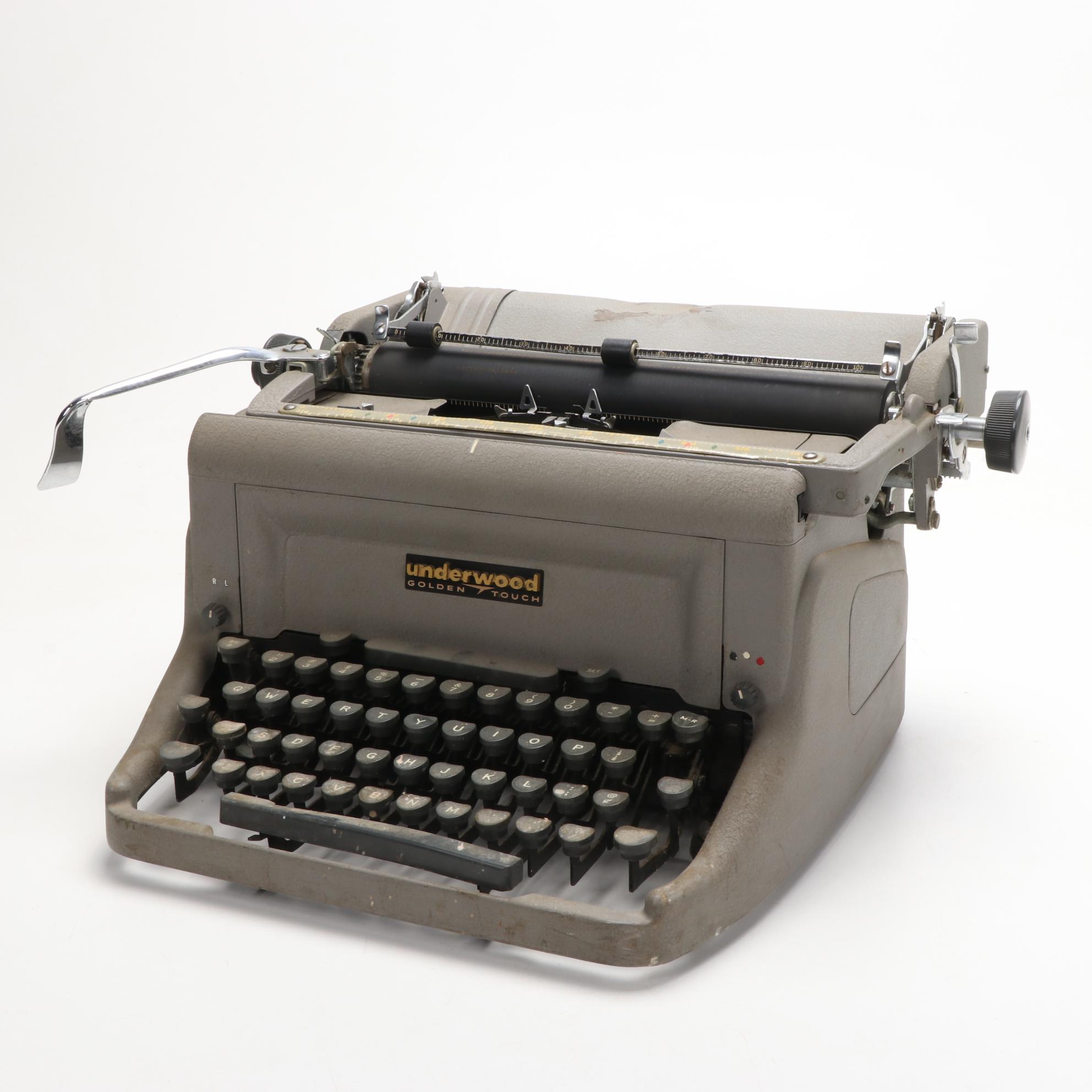 Underwood Golden Touch Typewriter, Vintage