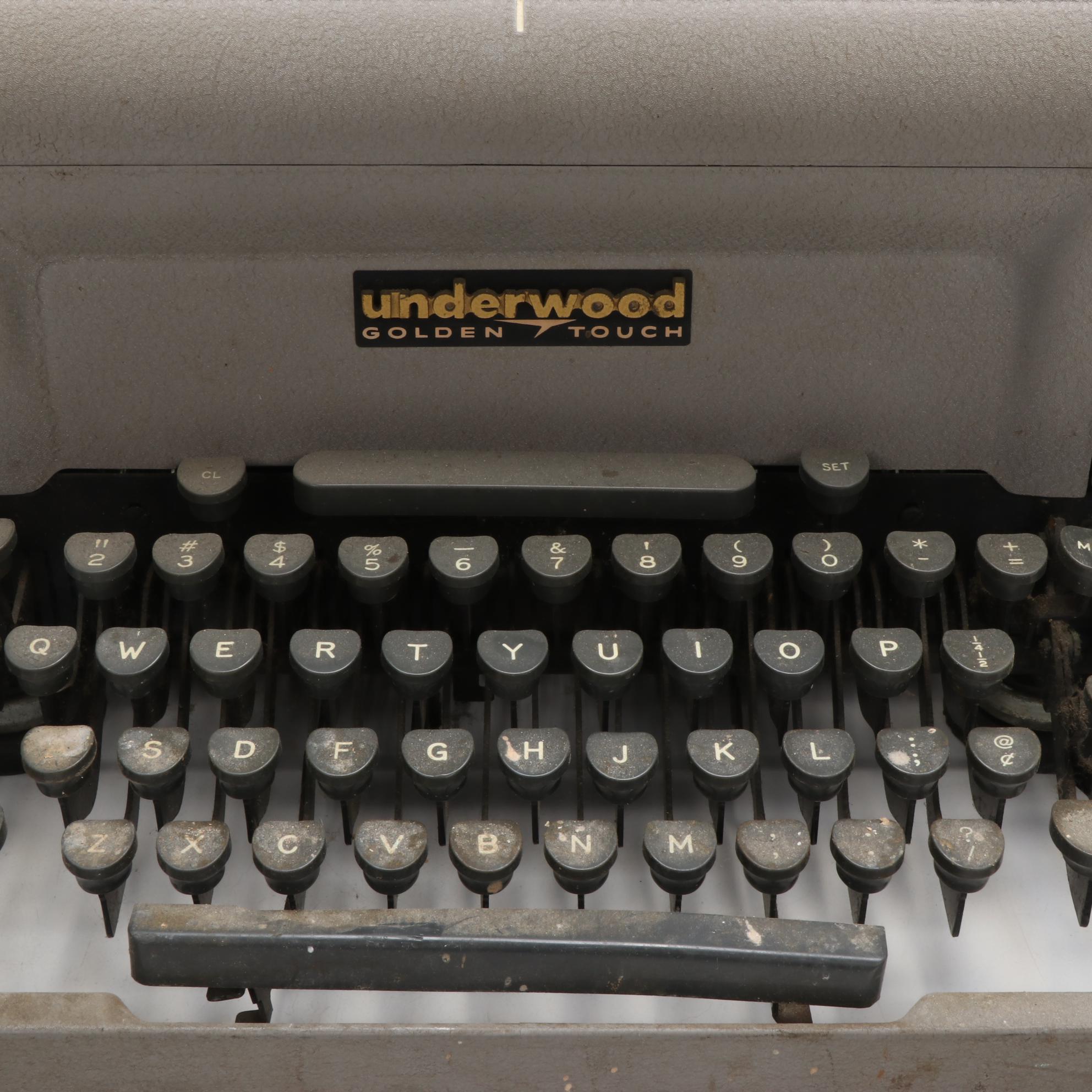 Underwood Golden Touch Typewriter, Vintage