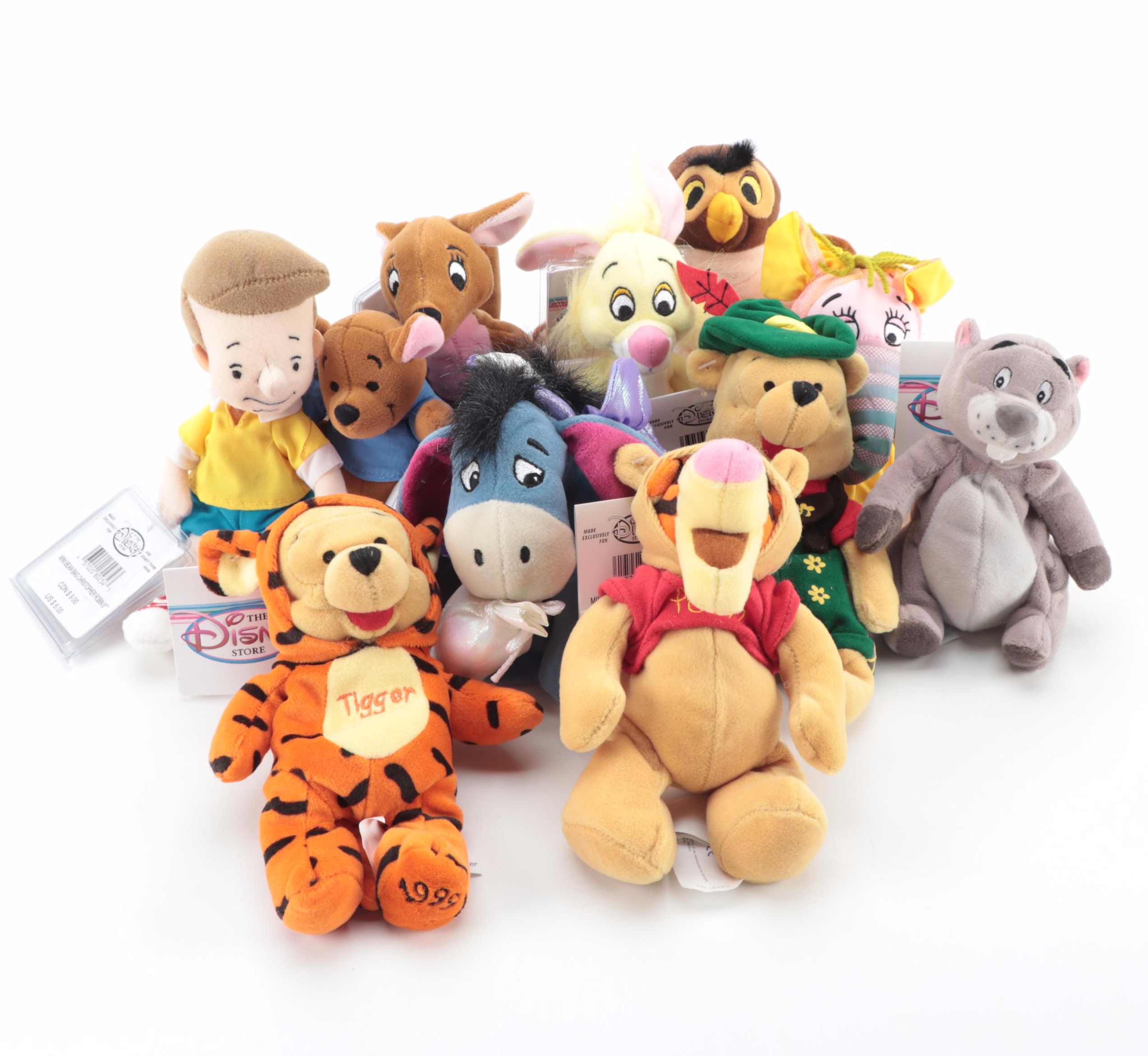 Walt Disney Plush Characters Including "Cuppy" and "Toy Story"