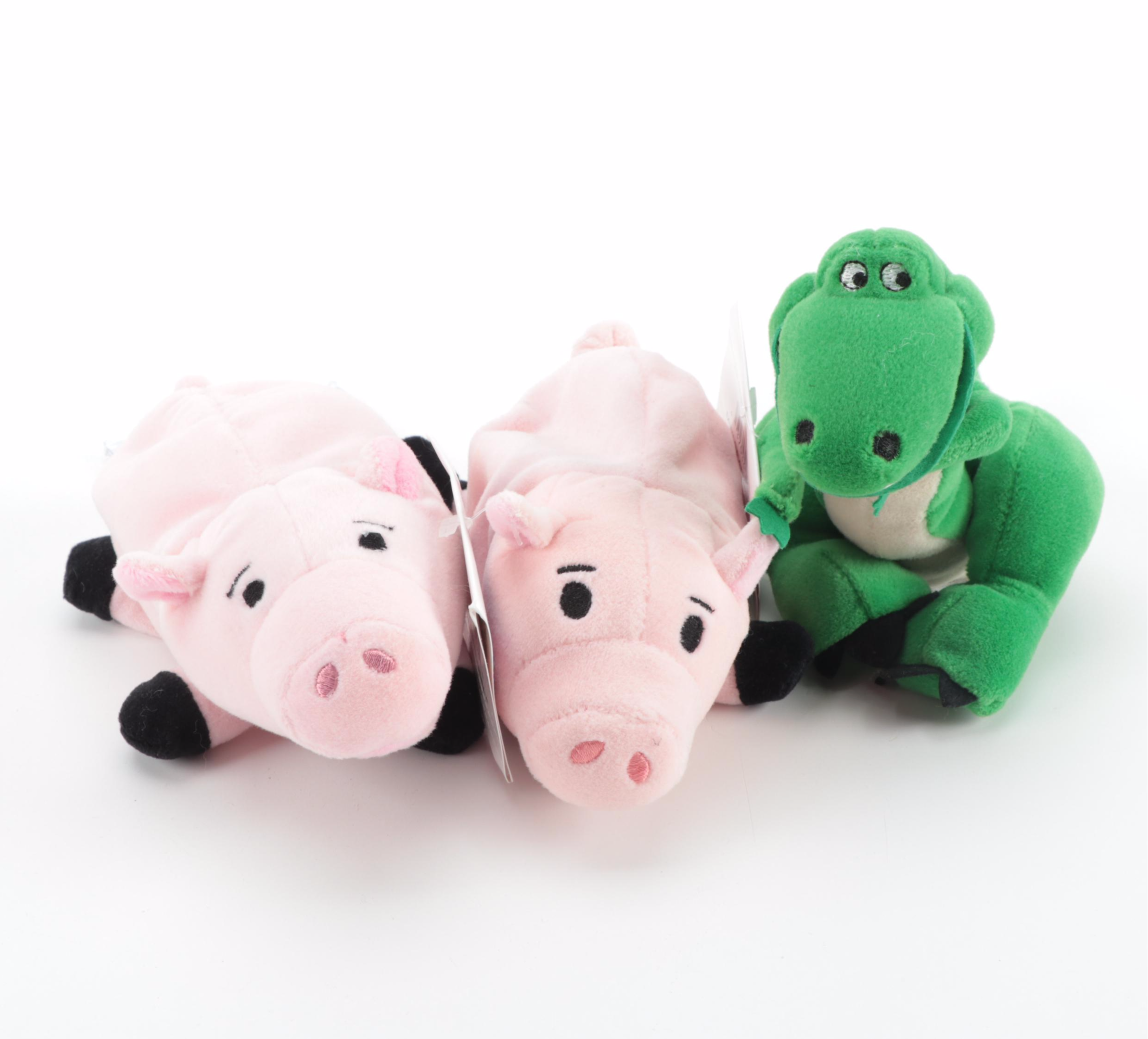 Walt Disney Plush Characters Including "Cuppy" and "Toy Story"