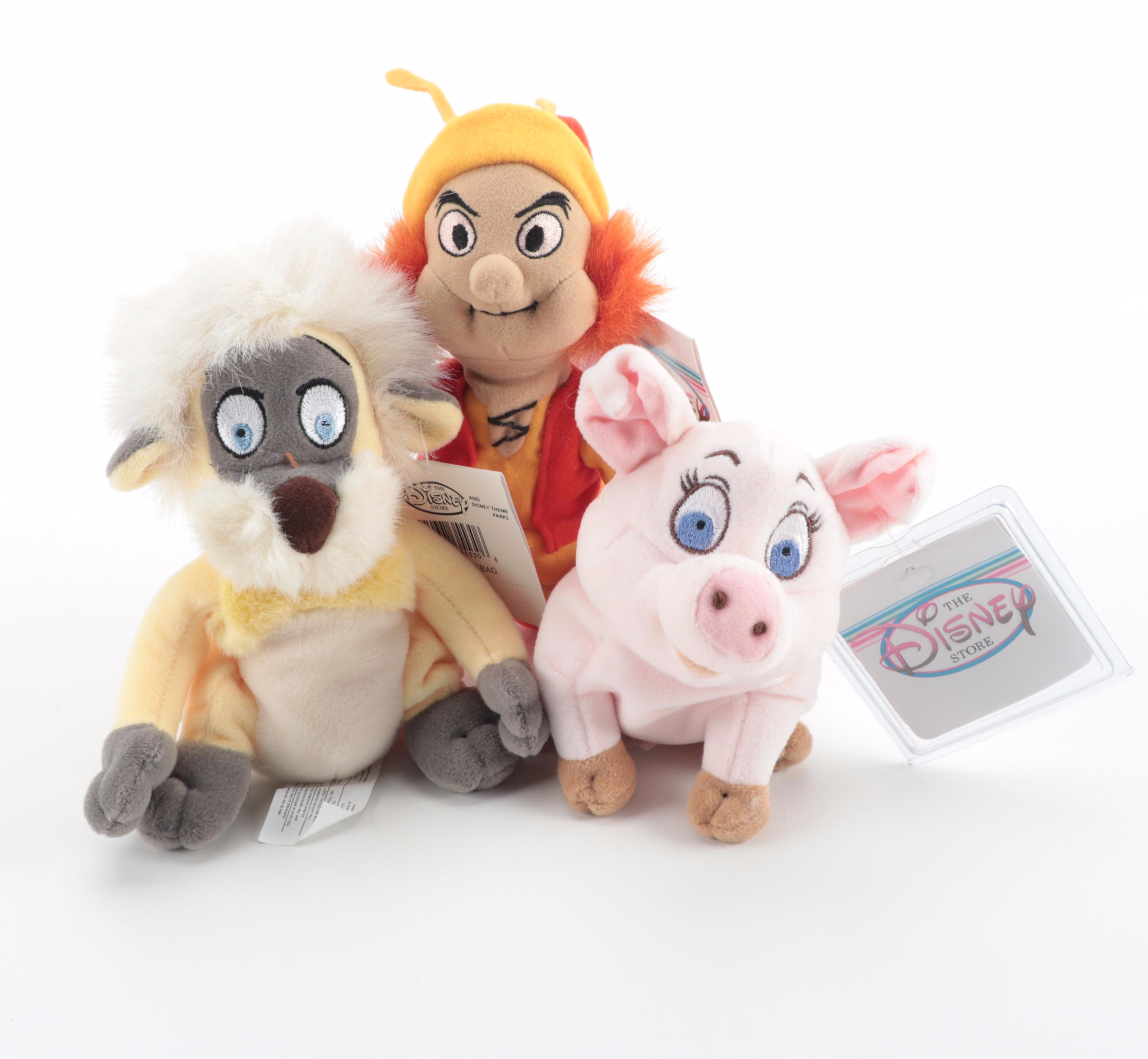 Walt Disney Plush Characters Including "Cuppy" and "Toy Story"