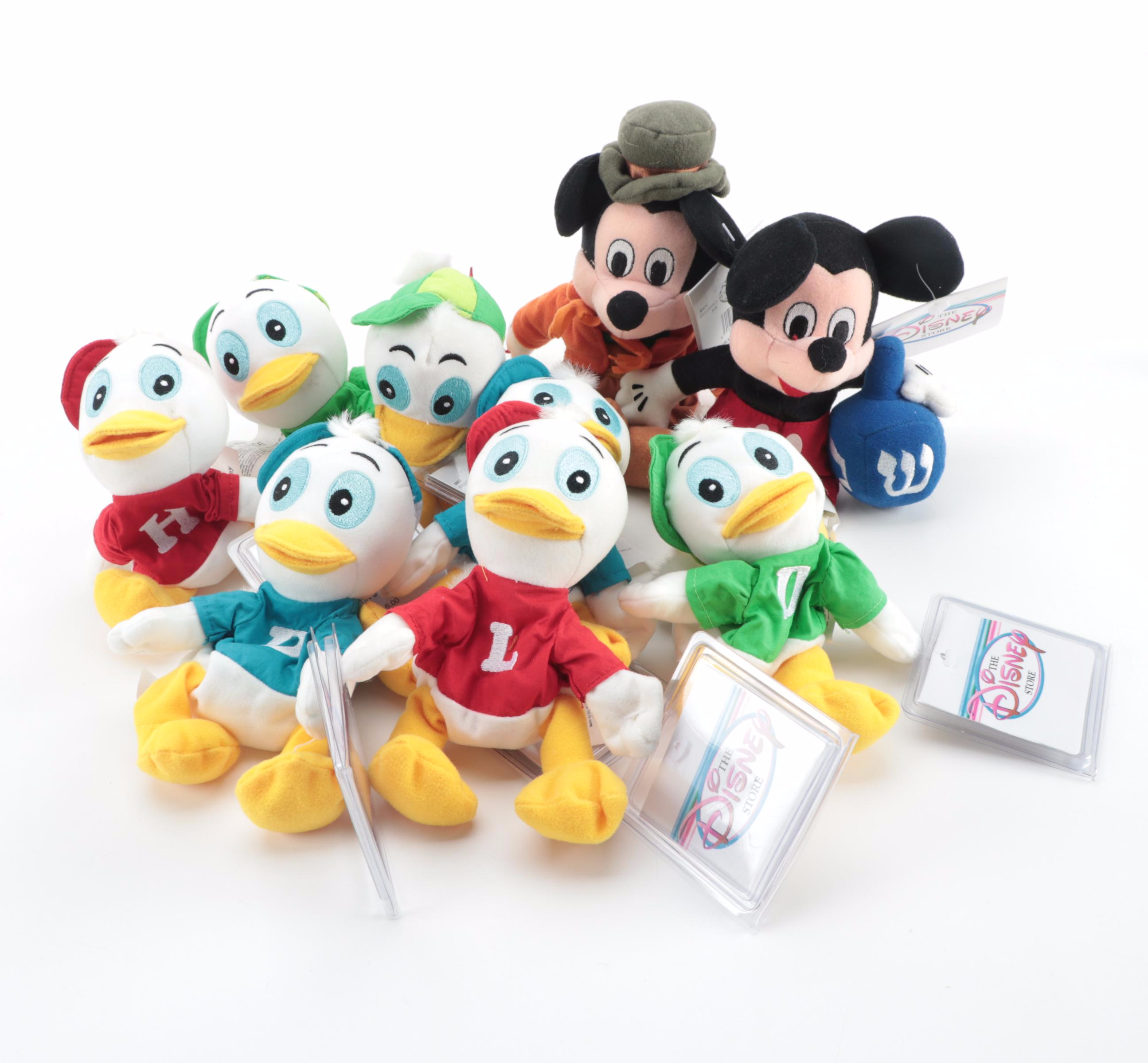 Walt Disney Plush Characters Including "Cuppy" and "Toy Story"