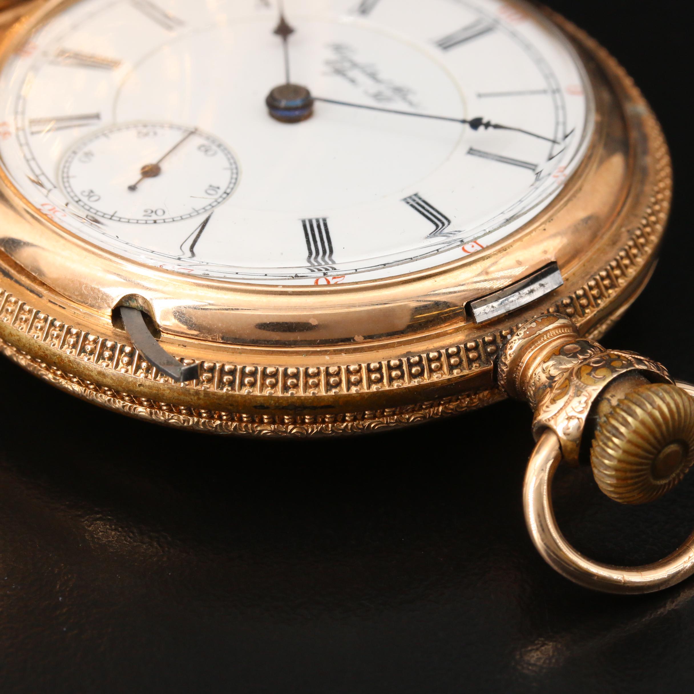 1896 Hamilton for Rovelstad Bros. Elgin, Ili. Pocket Watch