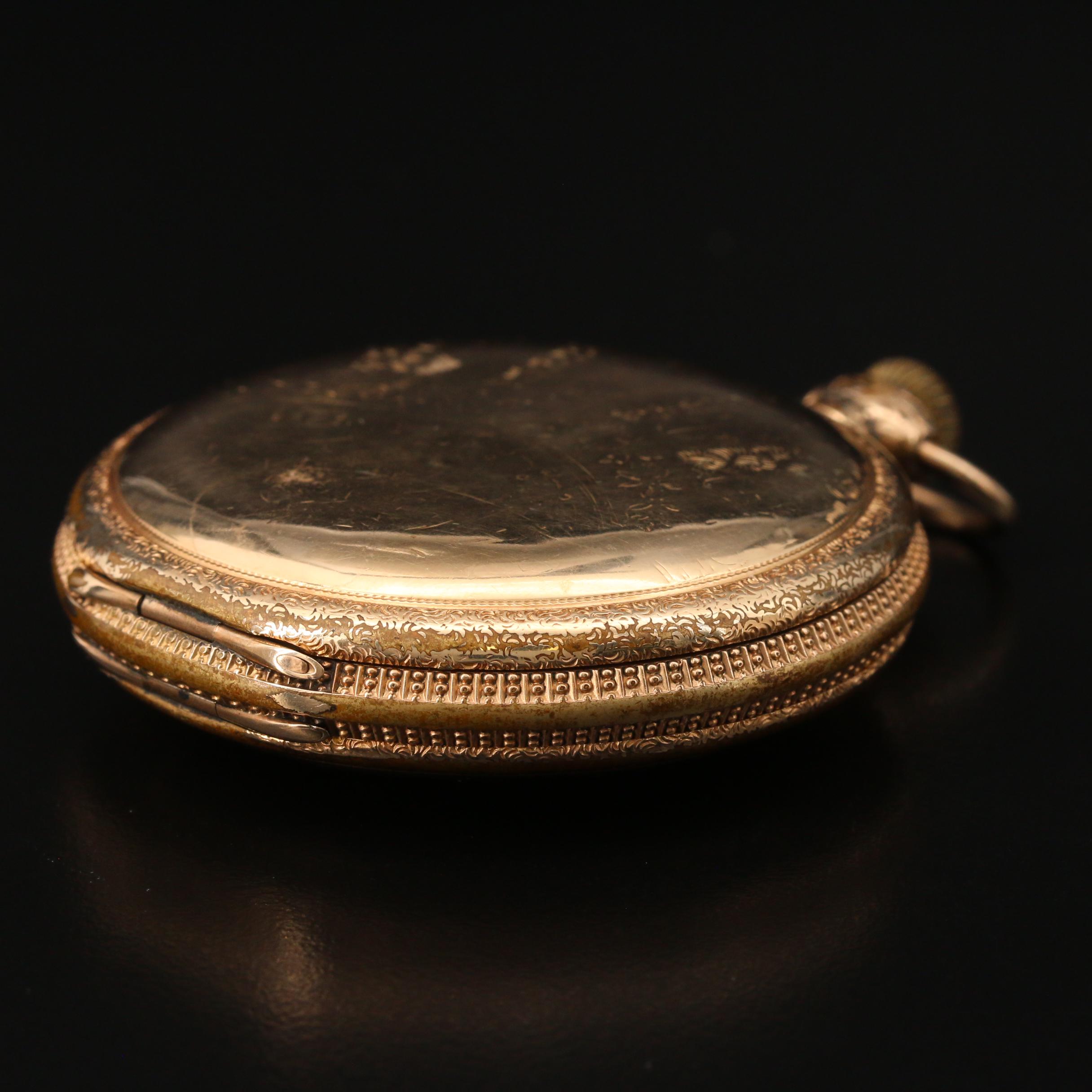 1896 Hamilton for Rovelstad Bros. Elgin, Ili. Pocket Watch