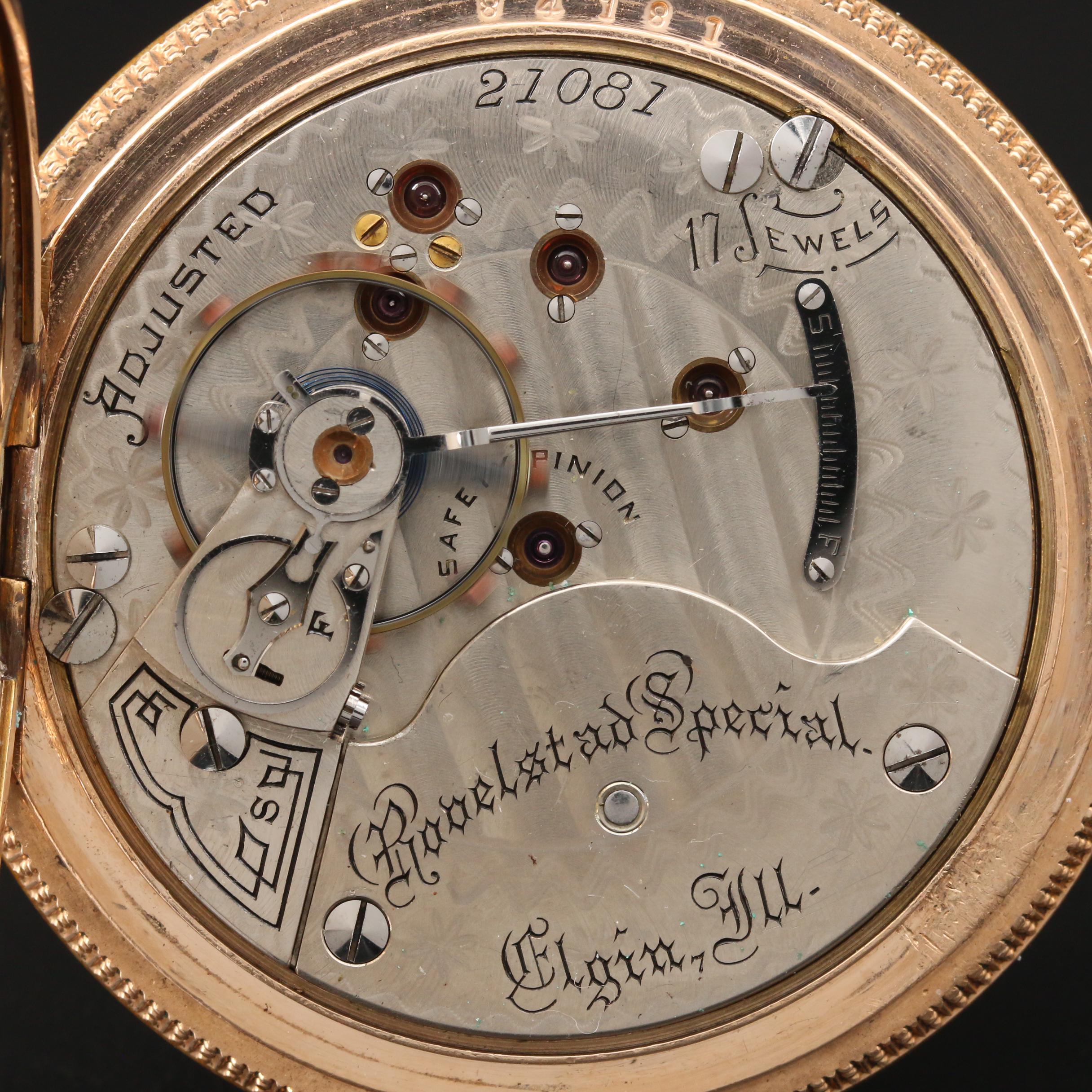 1896 Hamilton for Rovelstad Bros. Elgin, Ili. Pocket Watch