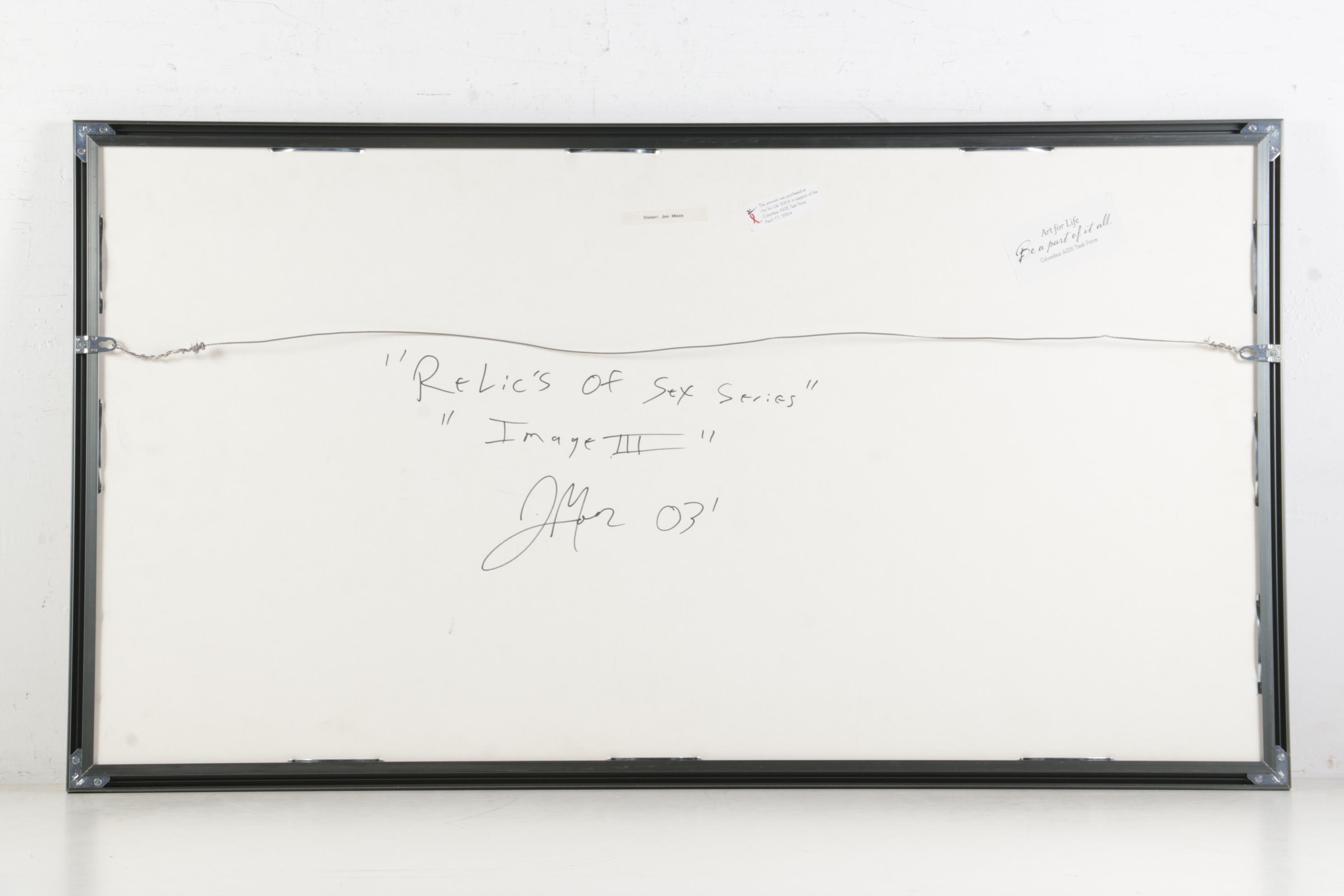 Jon Moos Etching "Relics of Sex Series - Image III," 2003