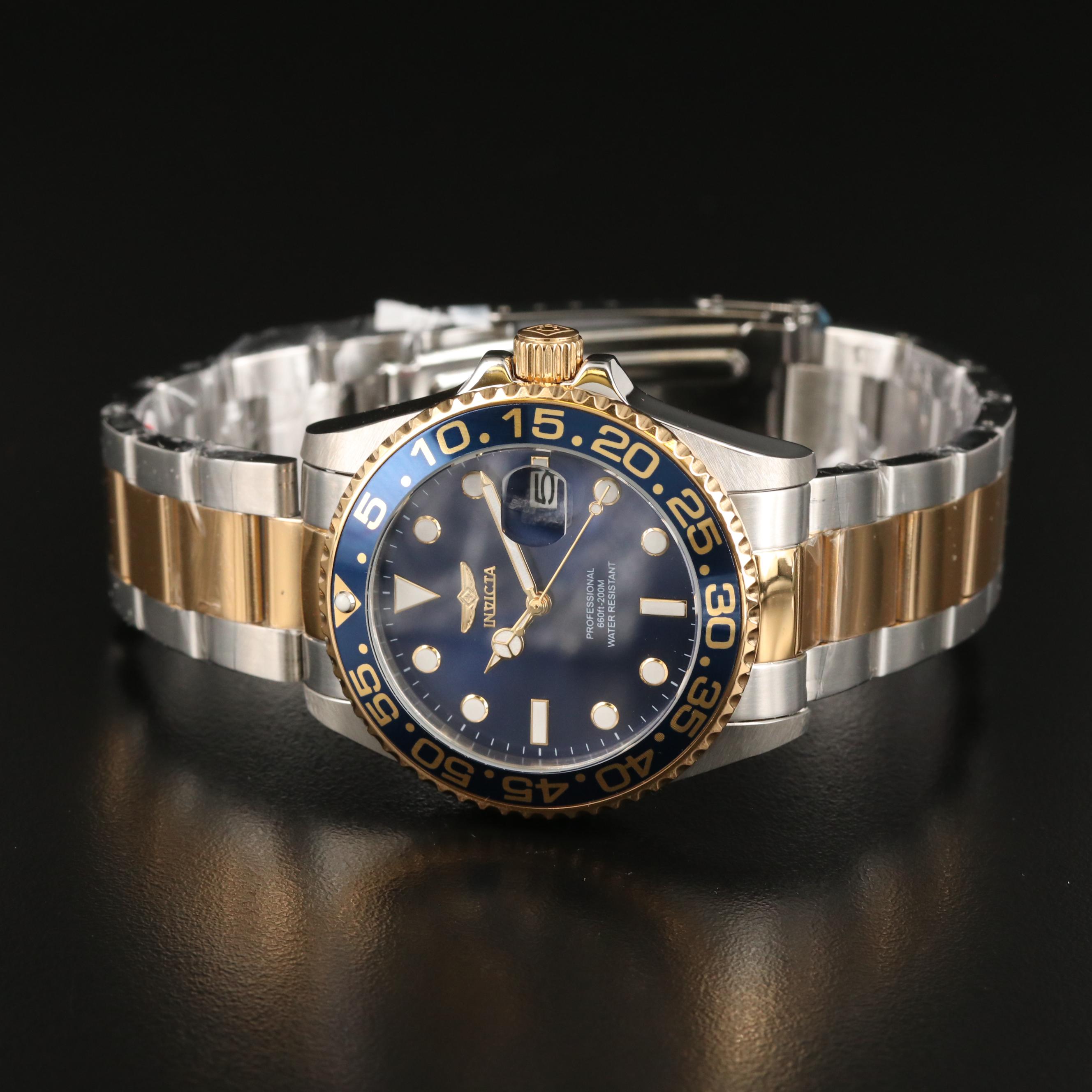 Invicta "Pro Diver" Two-Tone Stainless Steel Quartz Watch