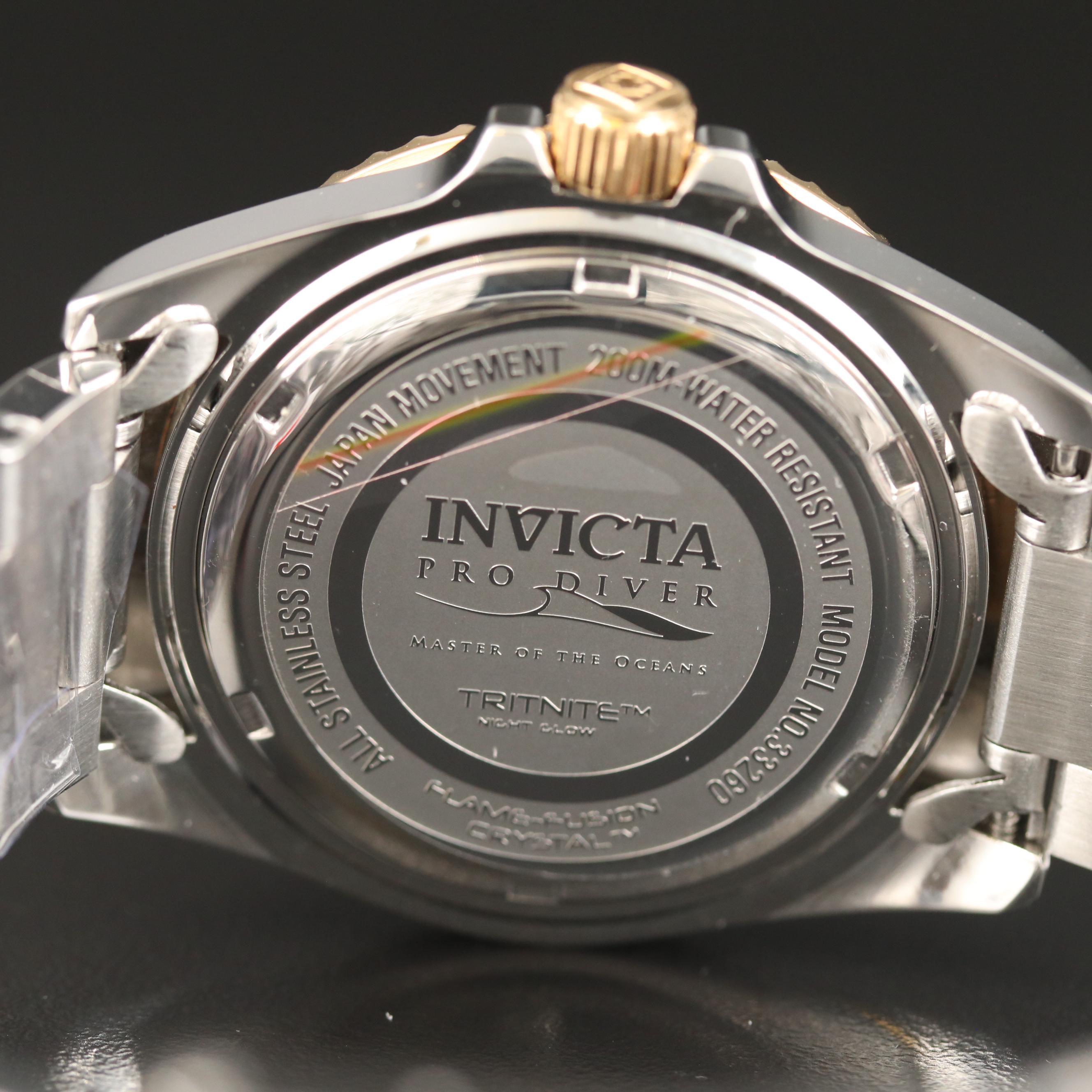 Invicta "Pro Diver" Two-Tone Stainless Steel Quartz Watch
