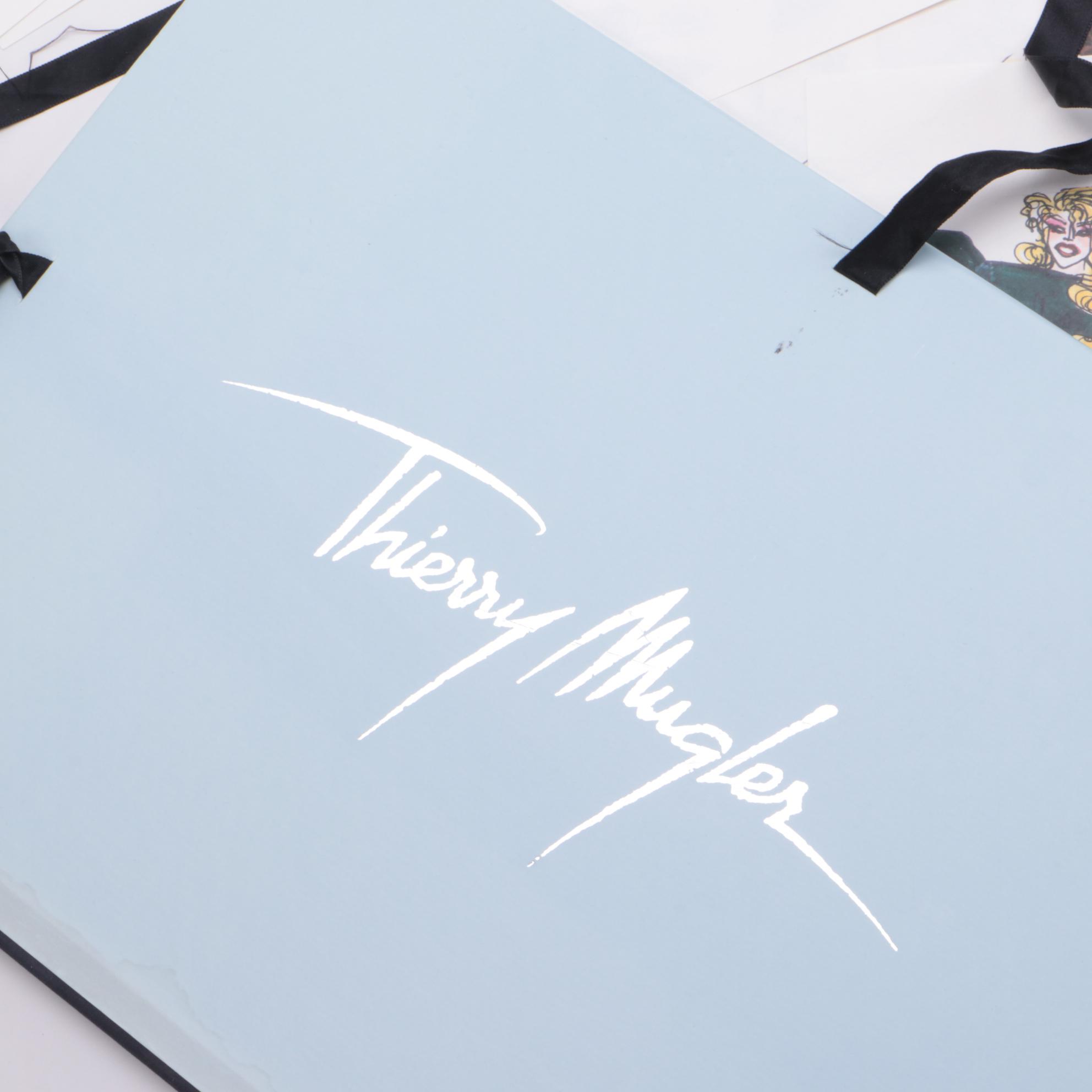 Offset Lithograph Portfolio after Thierry Mugler Fashion Illustrations, 1998