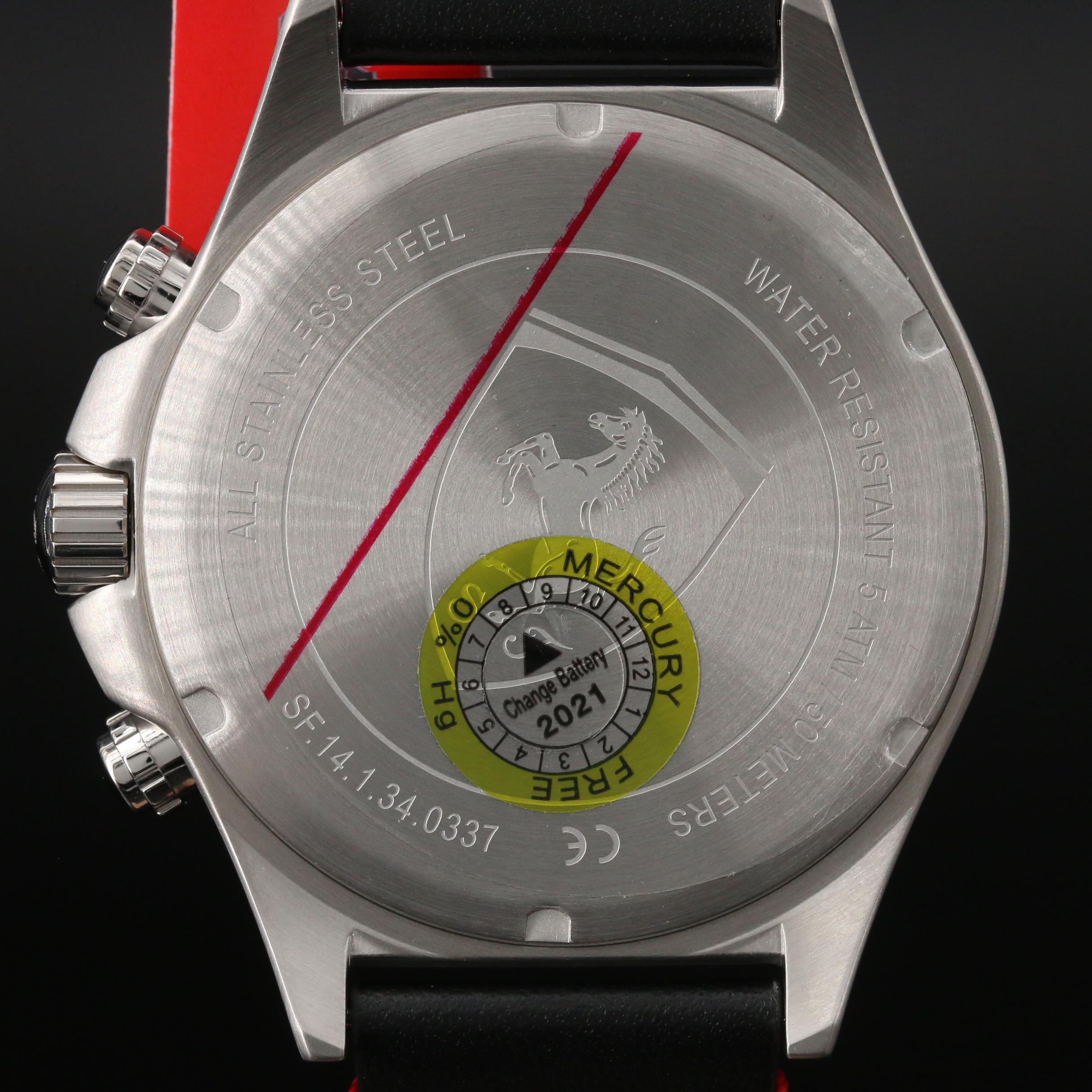 Scuderia Ferrari "Pilota" Chronometro Stainless Steel Quartz Watch