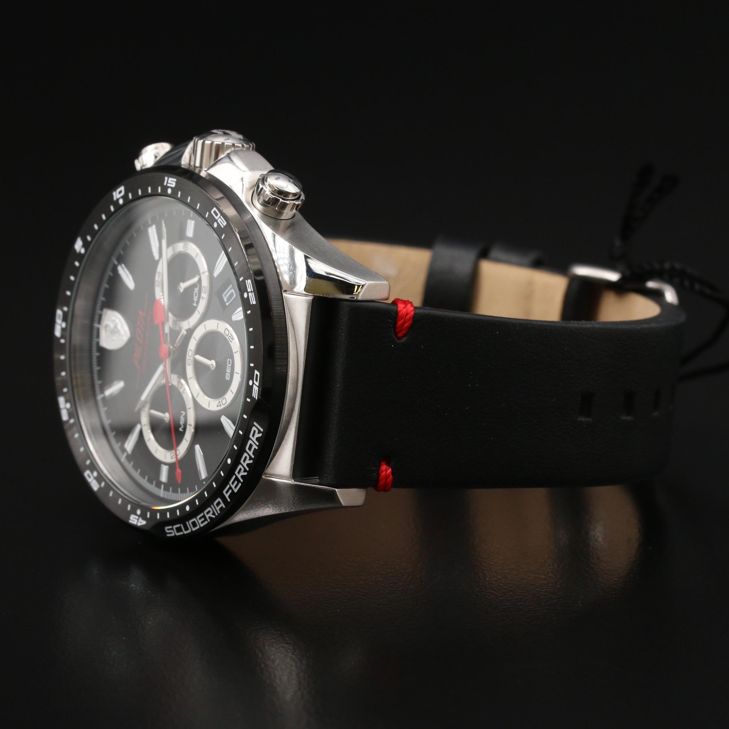 Scuderia Ferrari "Pilota" Chronometro Stainless Steel Quartz Watch