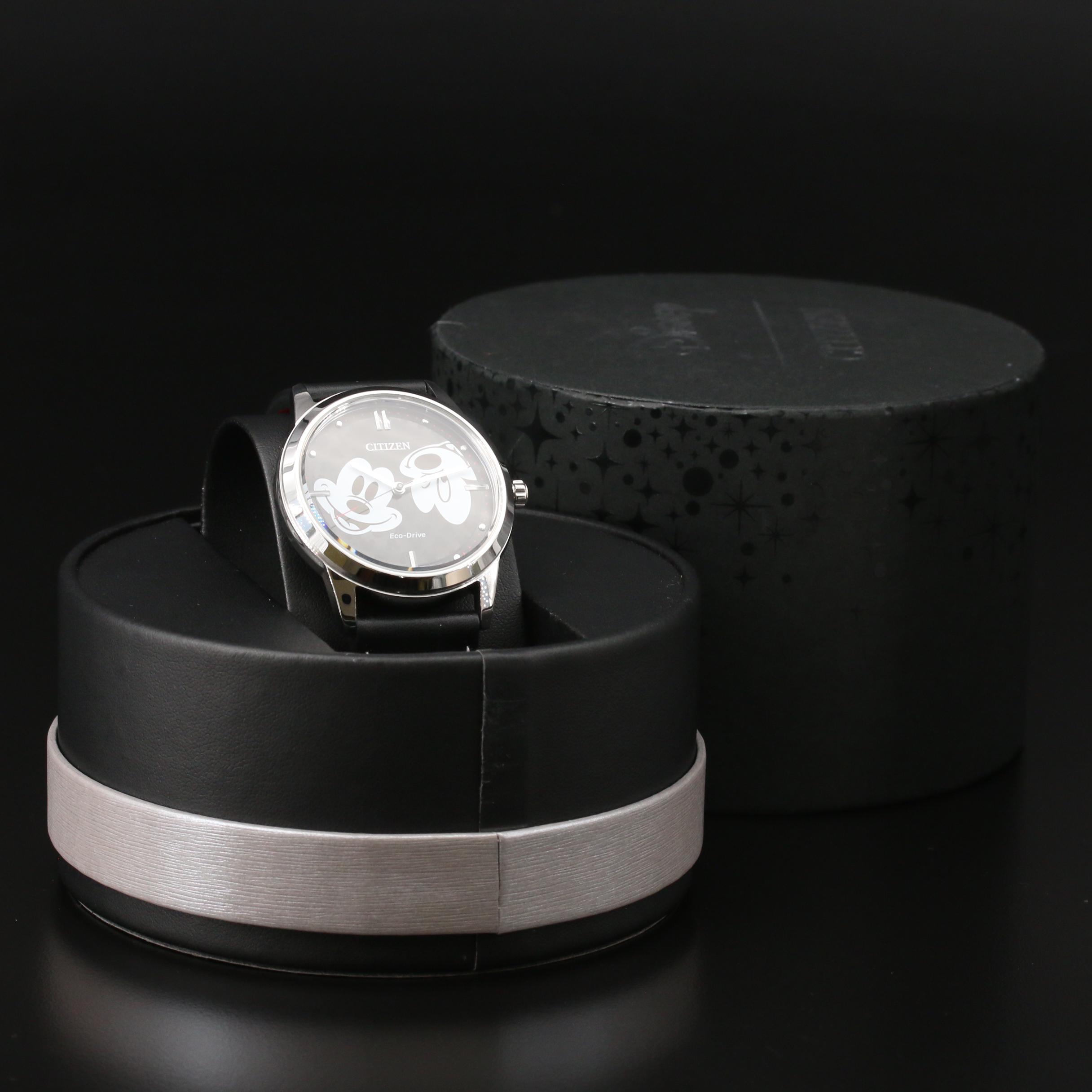 Citizen Eco-Drive Mickey Mouse Stainless Steel Quartz Watch