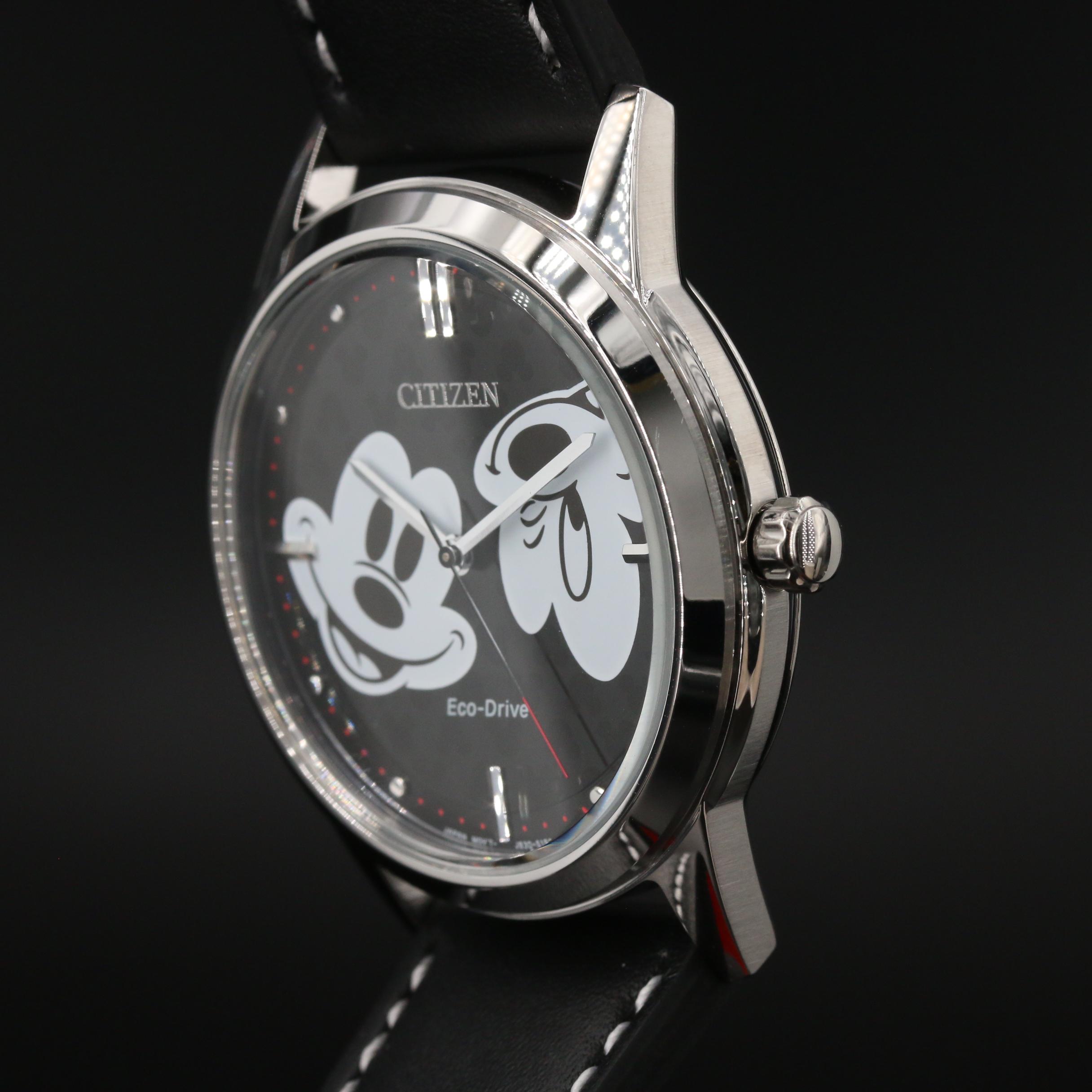 Citizen Eco-Drive Mickey Mouse Stainless Steel Quartz Watch