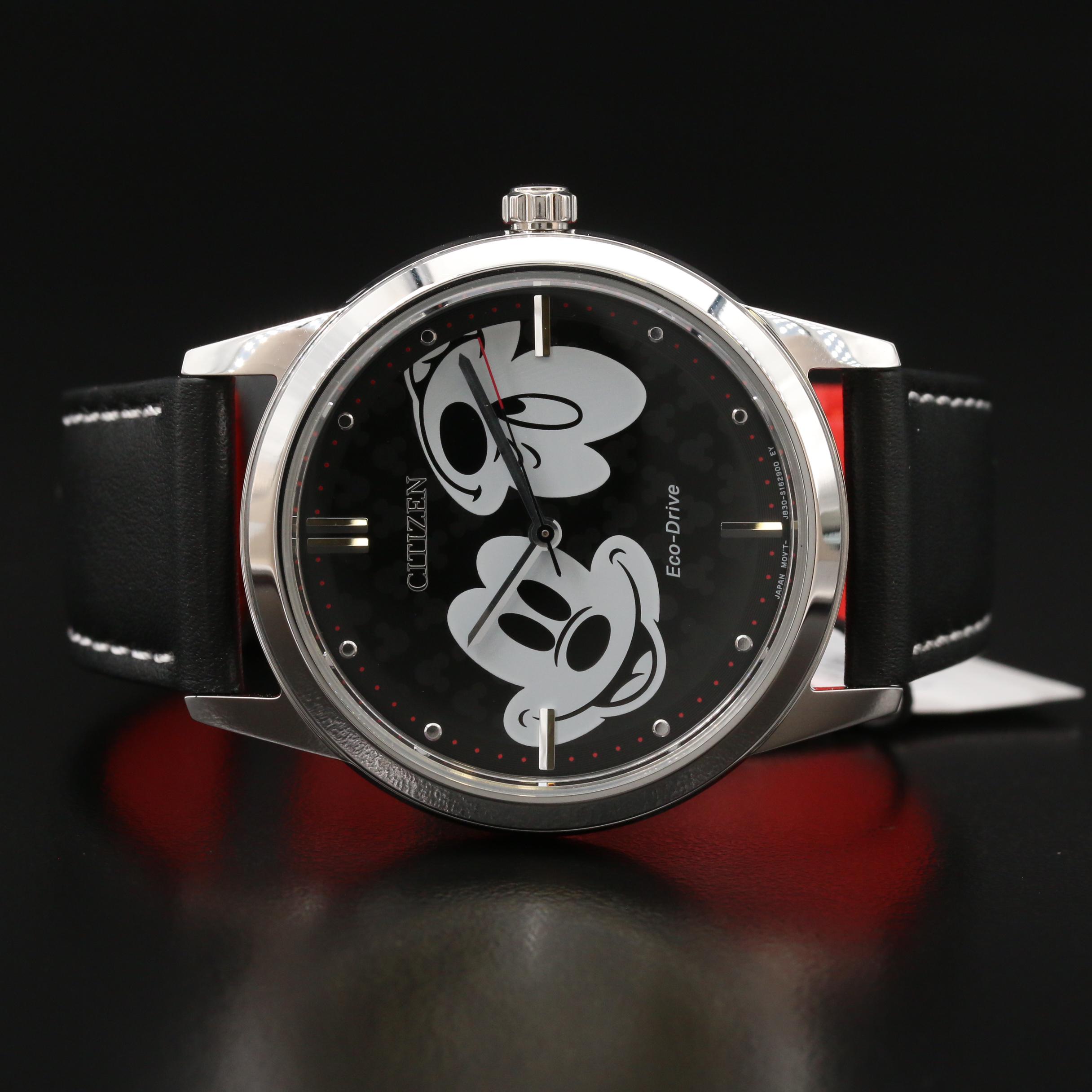 Citizen Eco-Drive Mickey Mouse Stainless Steel Quartz Watch