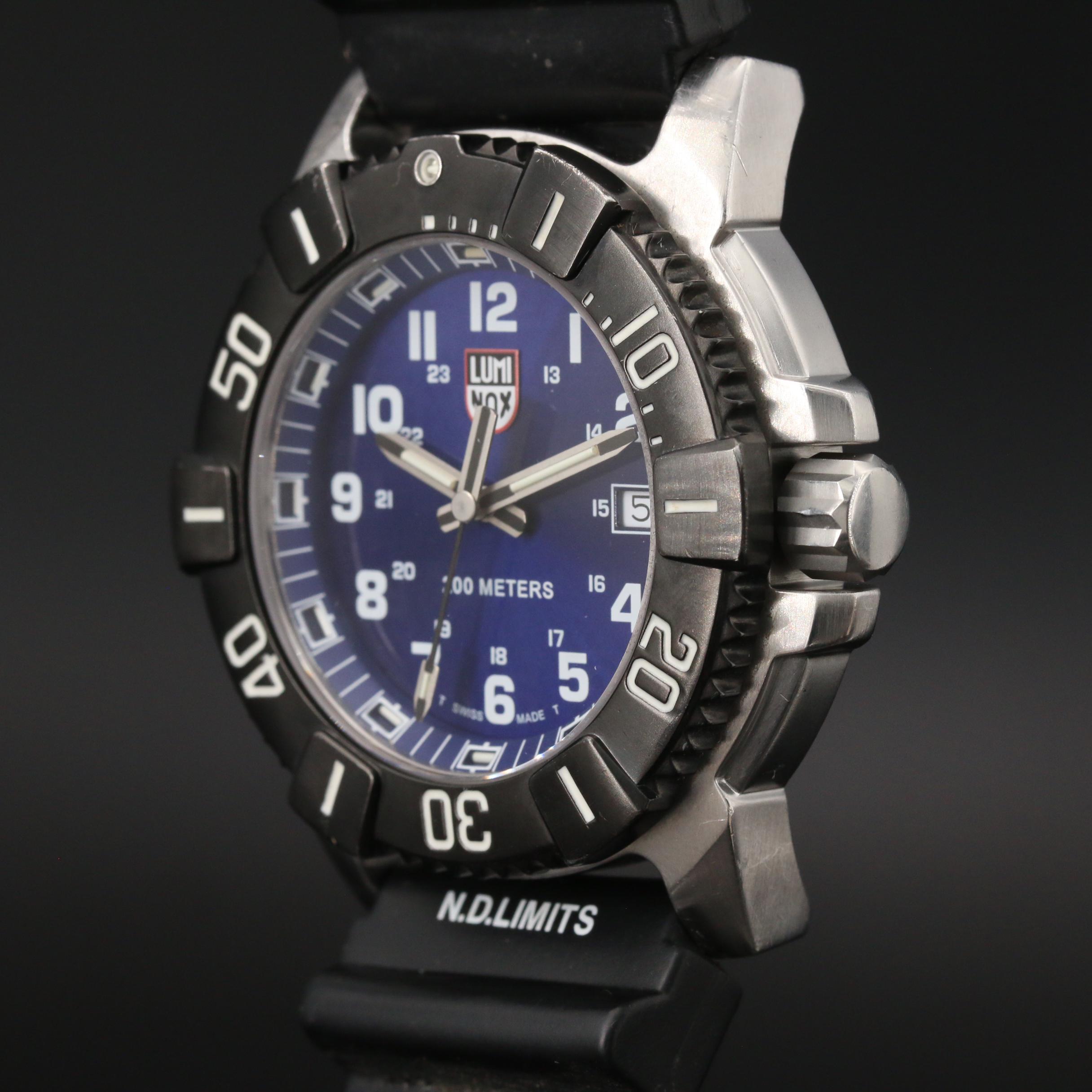 Luminox "Series 6100" Stainless Steel Quartz Watch