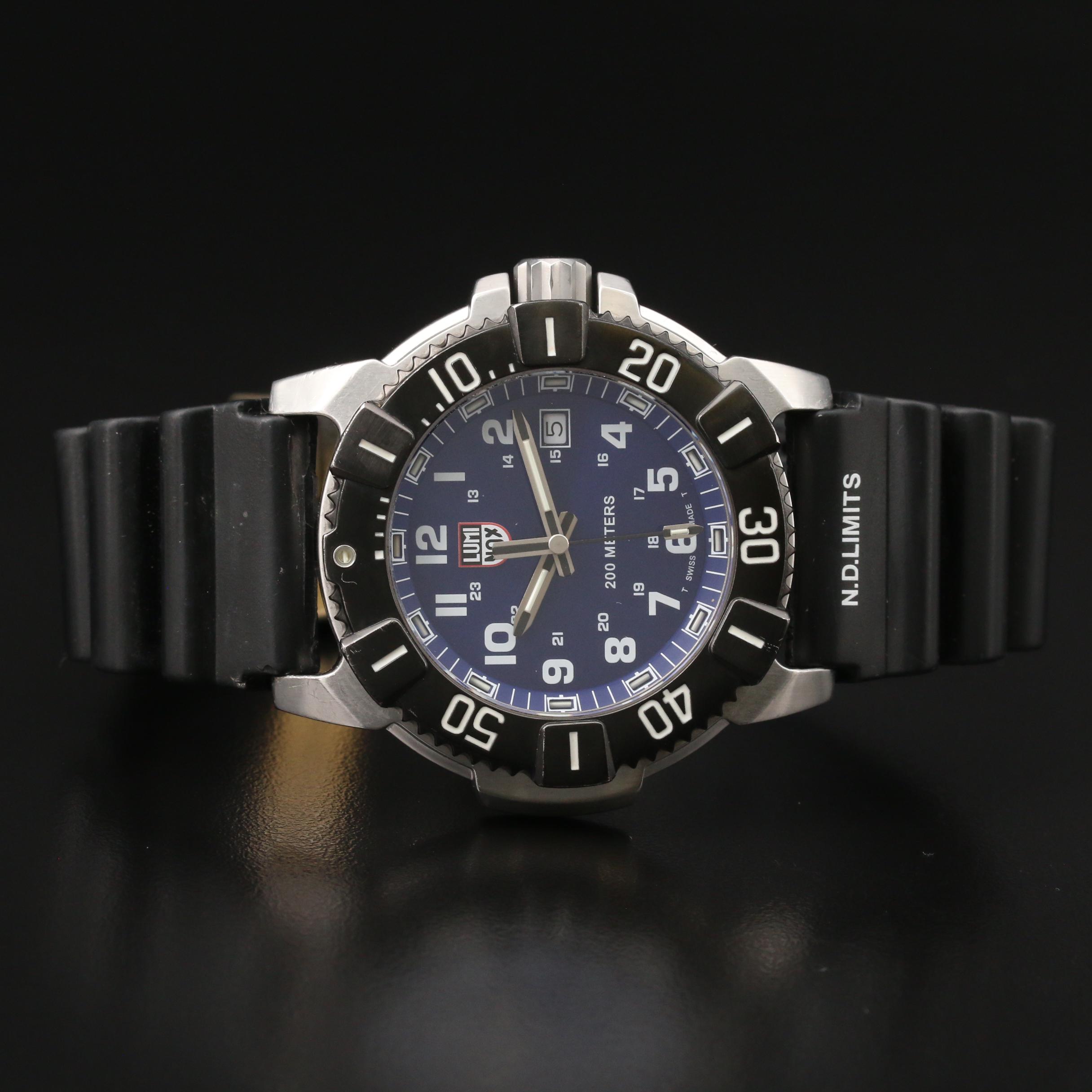 Luminox "Series 6100" Stainless Steel Quartz Watch