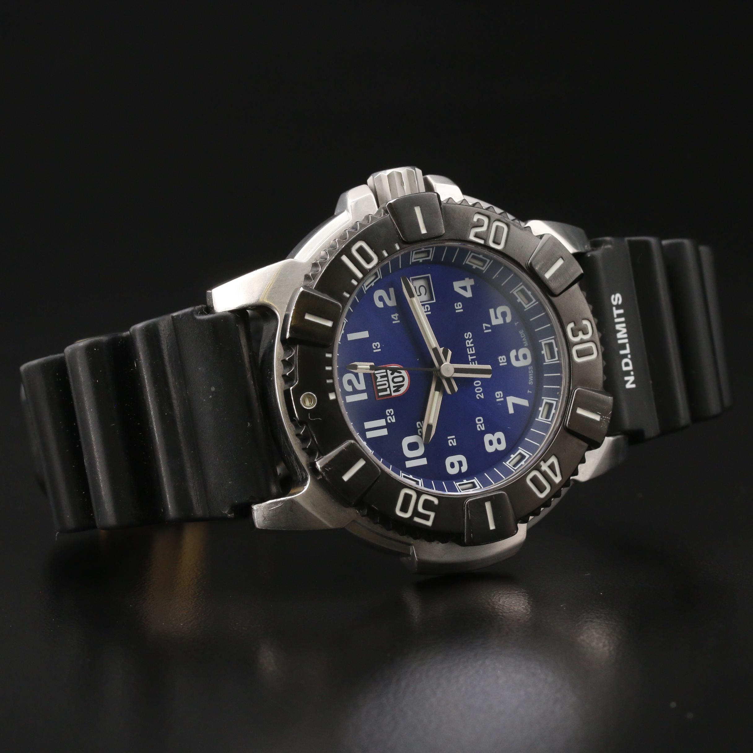 Luminox "Series 6100" Stainless Steel Quartz Watch